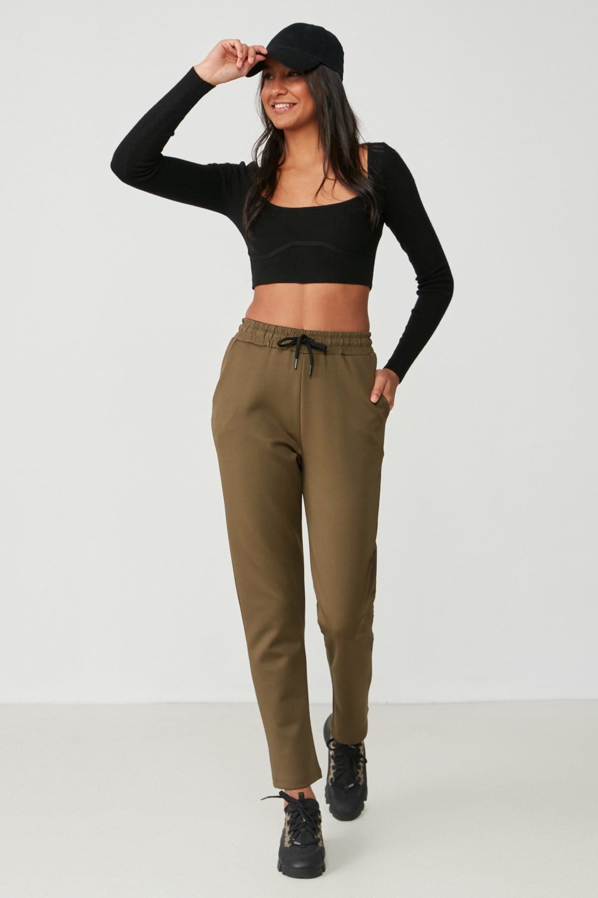 Flache Saum Jogginghose