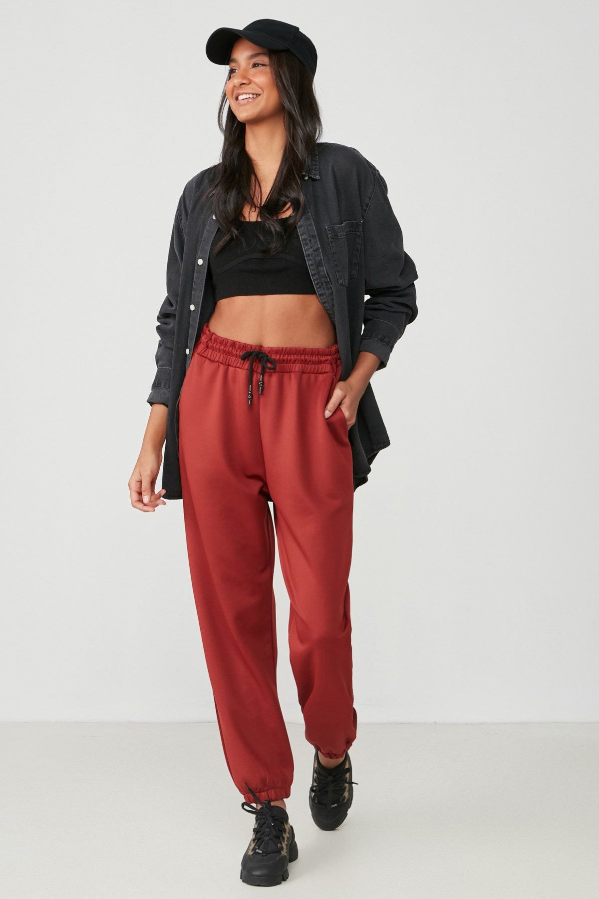 Dehnbare Sport Jogginghose