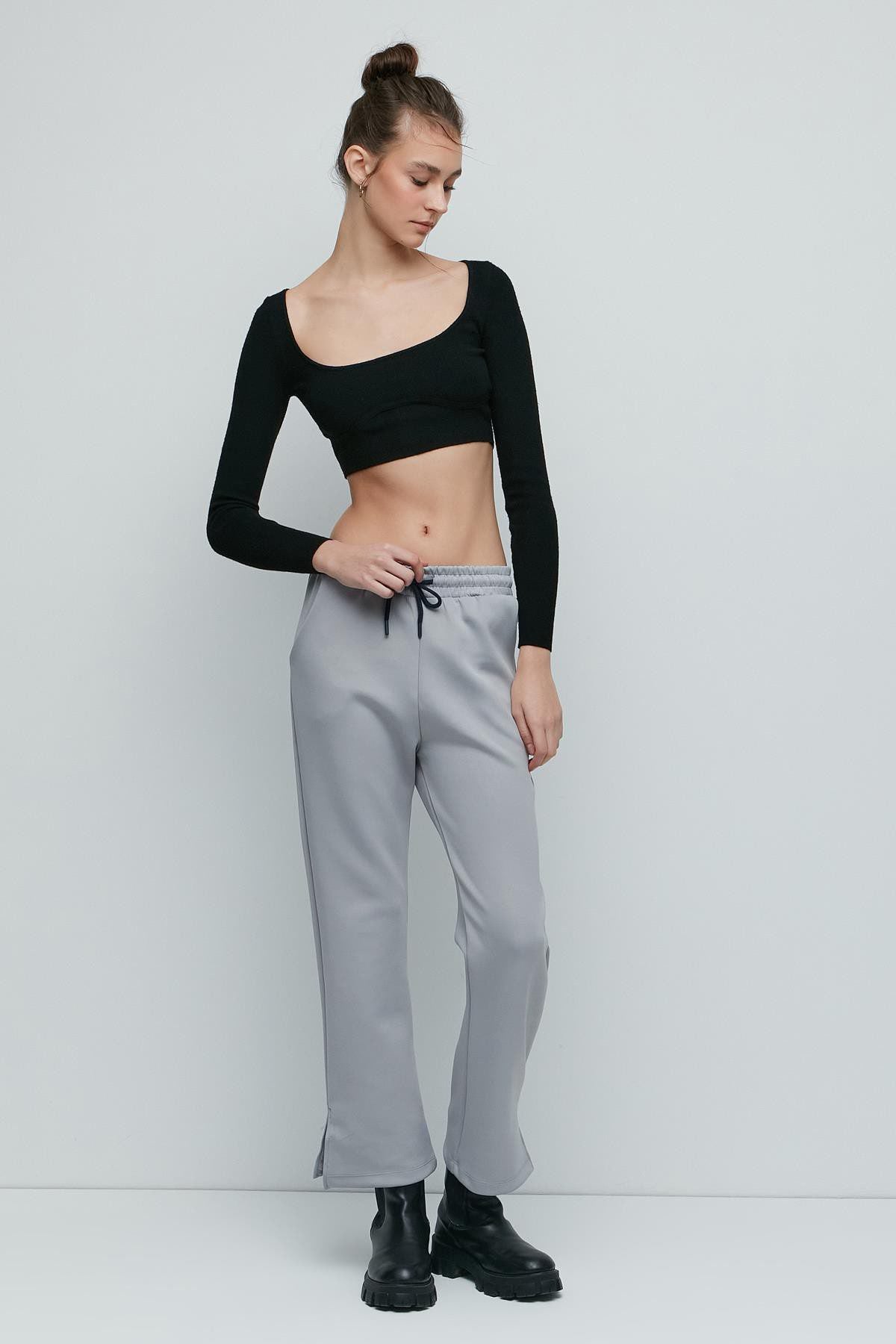 Schlitzsaum Spanische Jogginghose