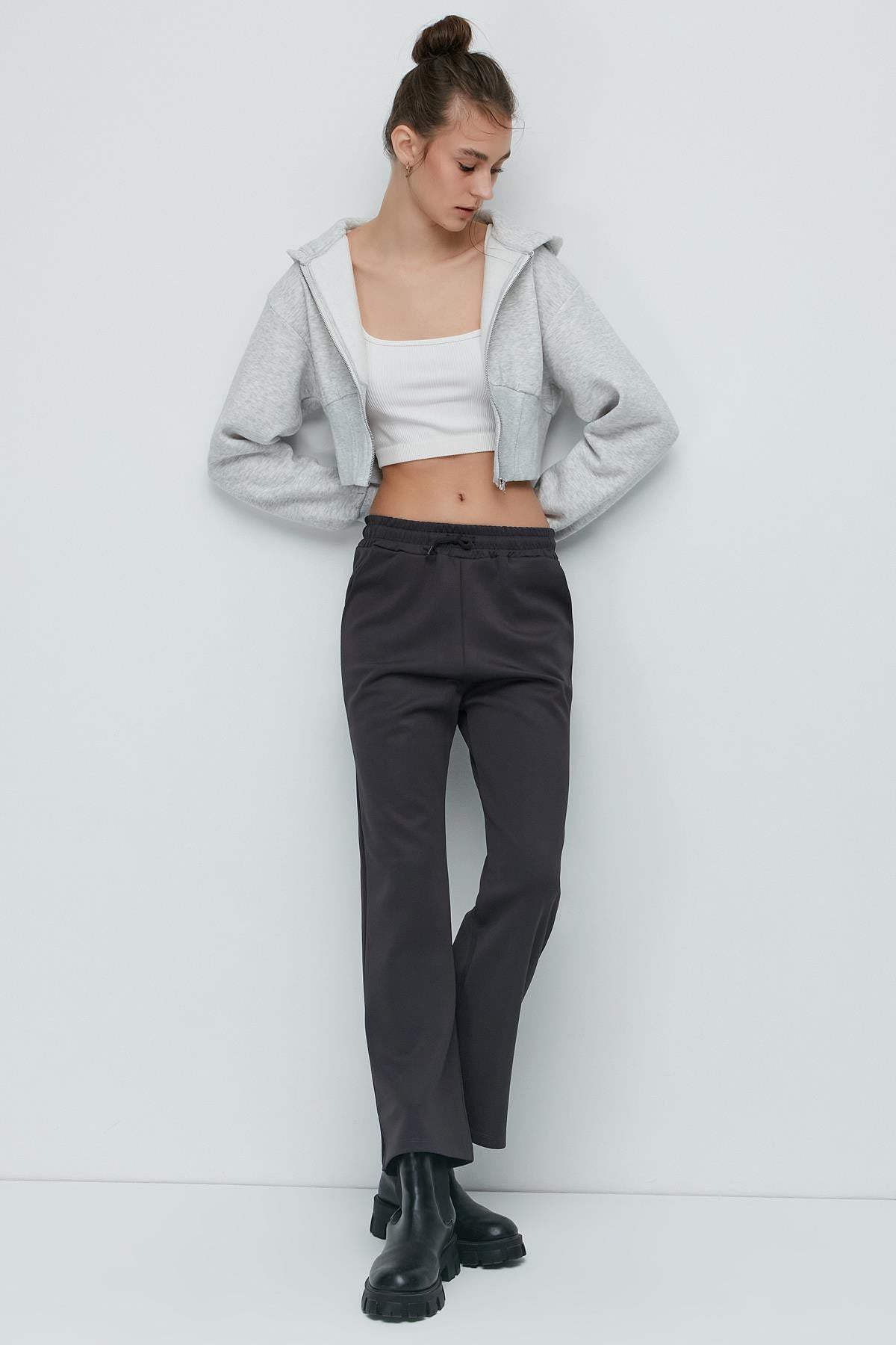 Schlitzsaum Spanische Jogginghose