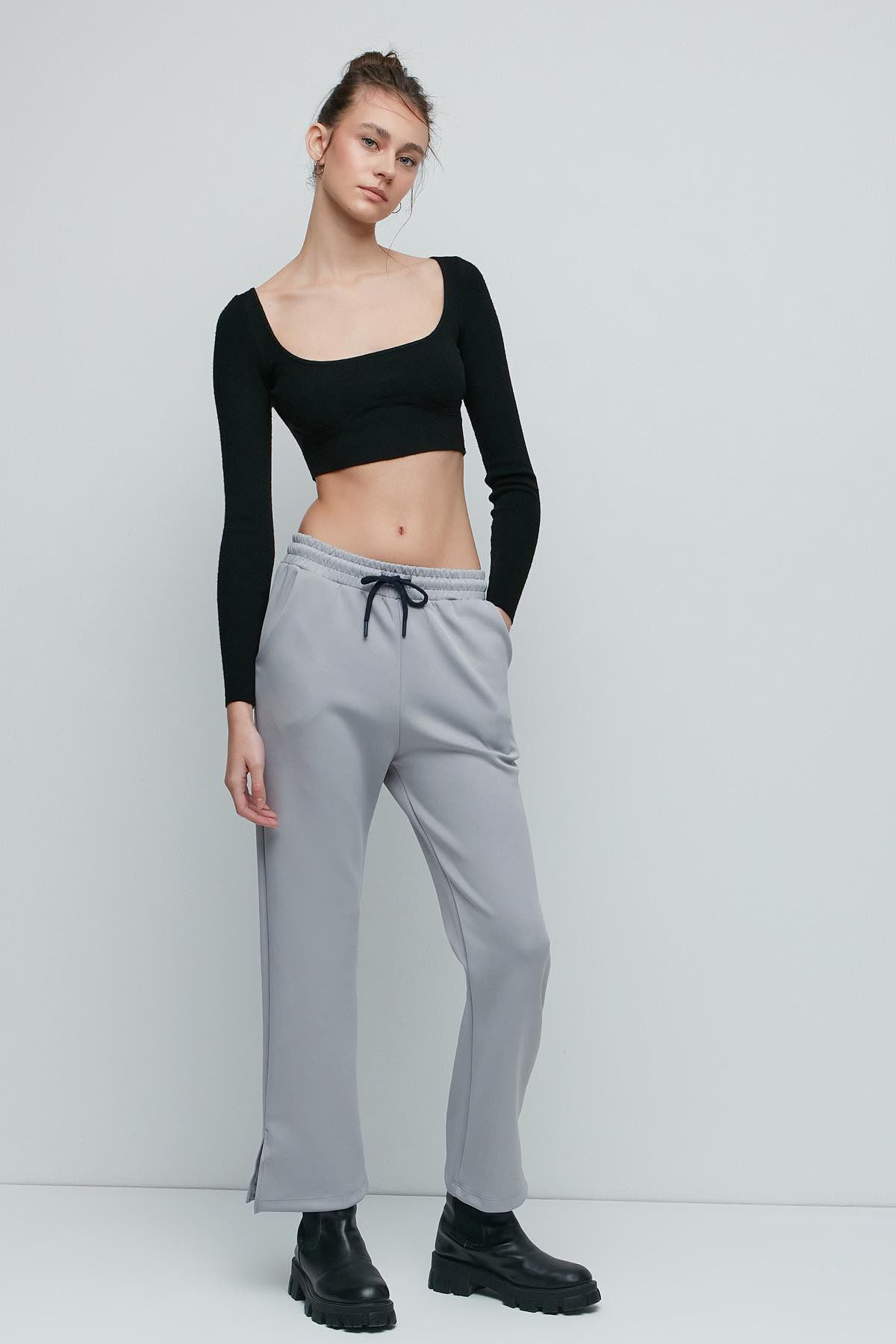 Schlitzsaum Spanische Jogginghose