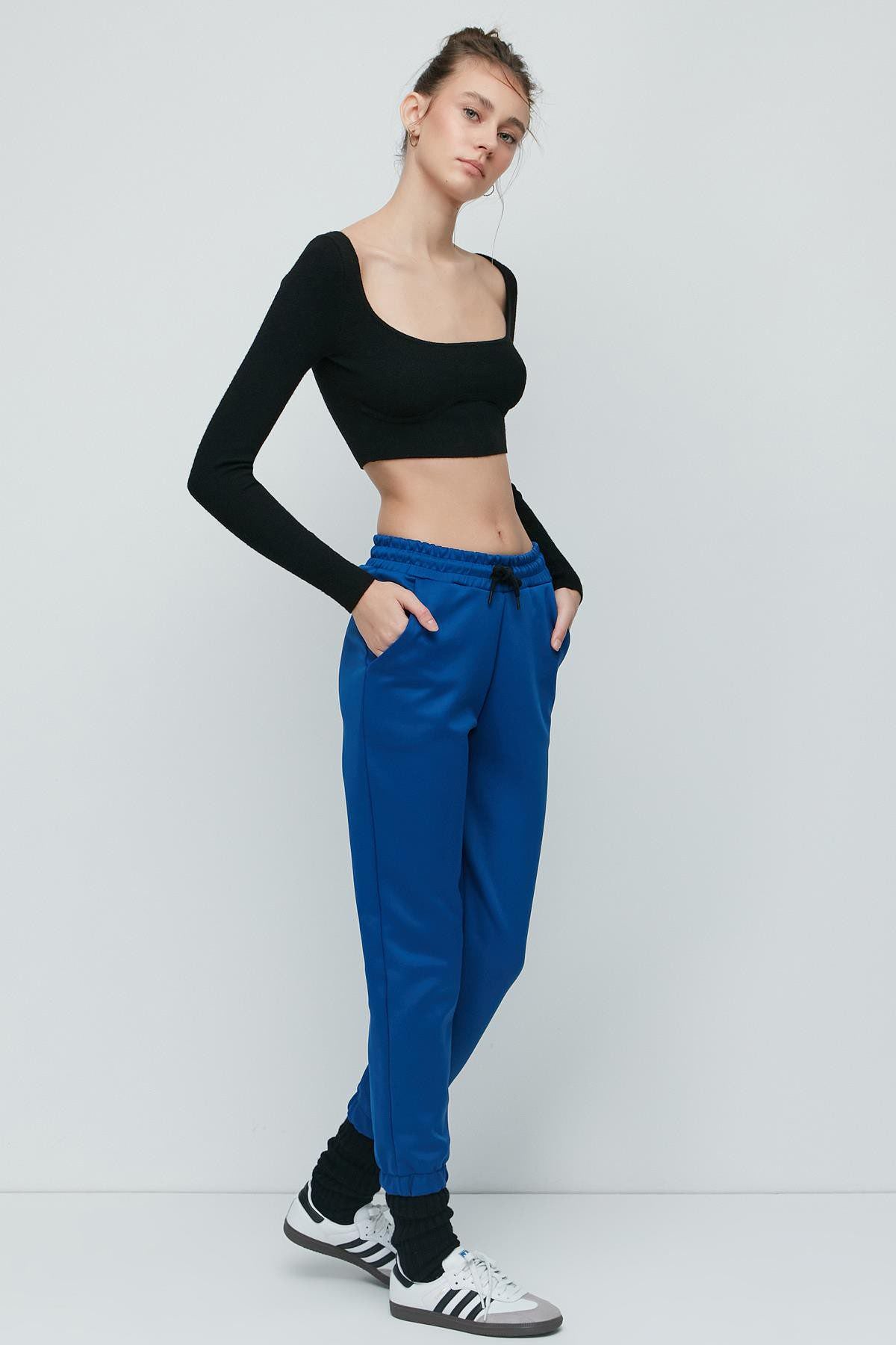 Schlitzsaum Spanische Jogginghose