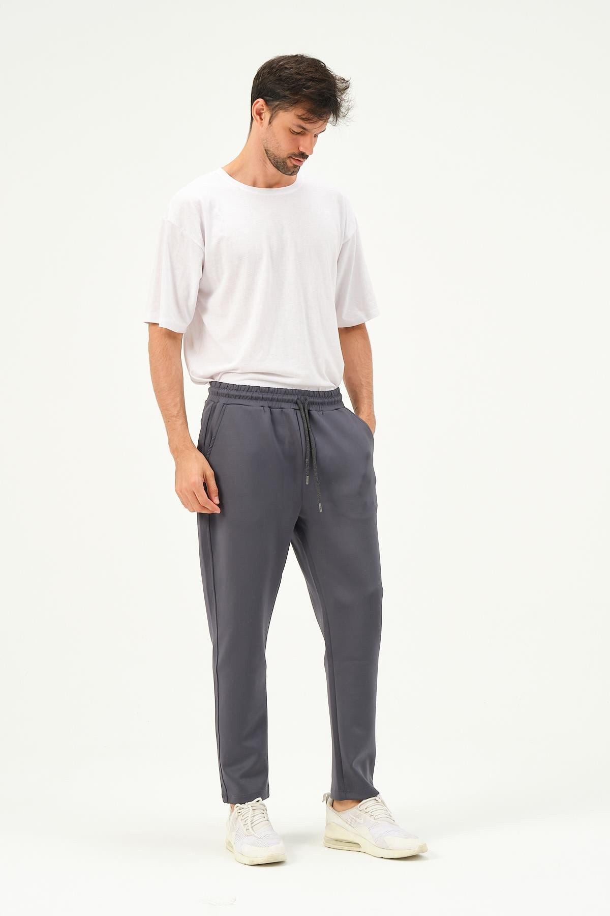 Herren Straight Leg Seitentaschen Jogginghose