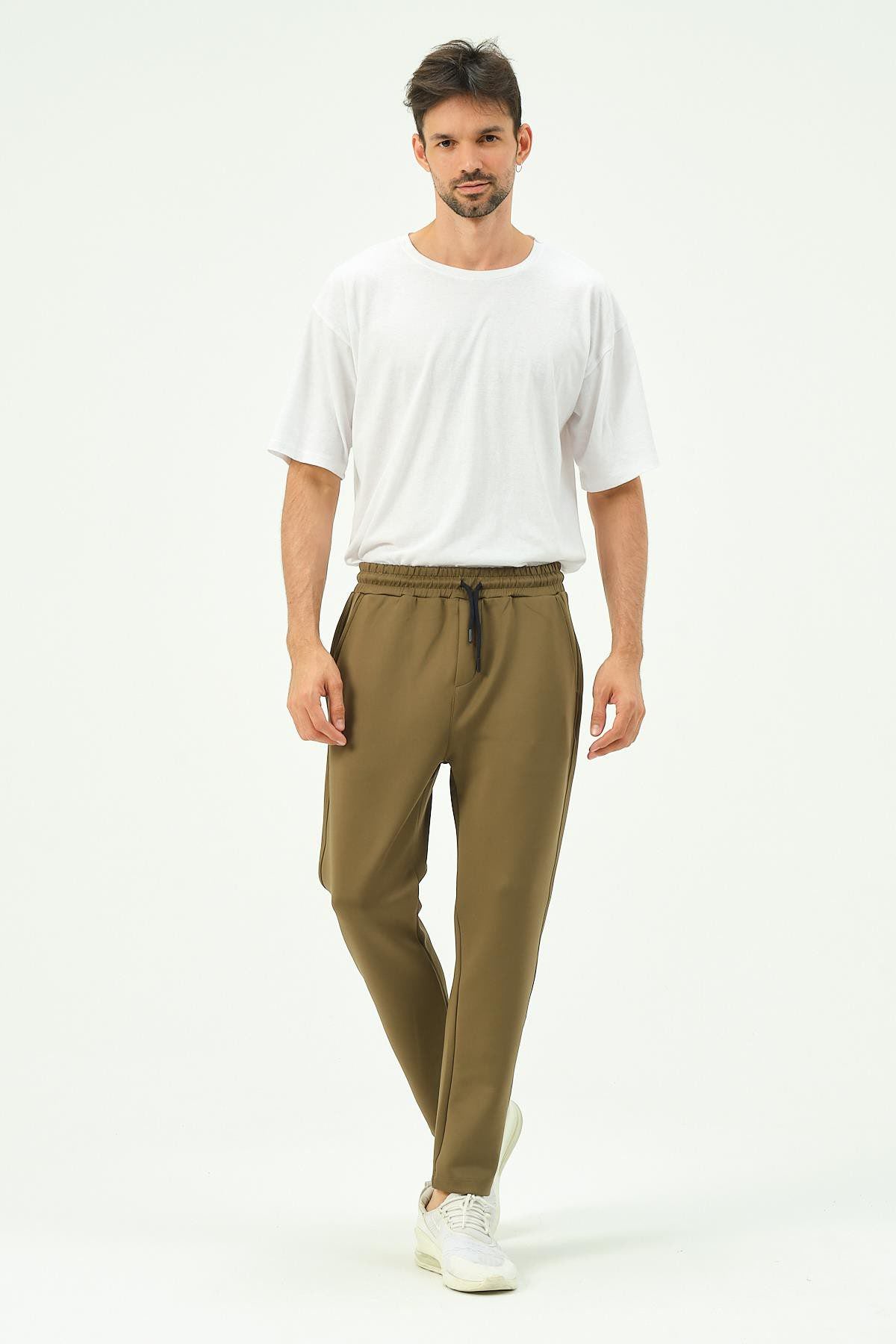 Herren Straight Leg Seitentaschen Jogginghose