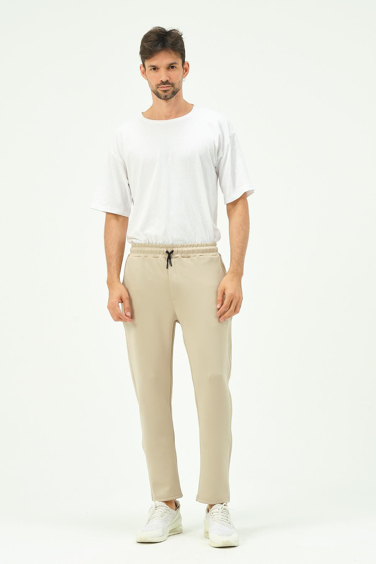 Herren Straight Leg Seitentaschen Jogginghose