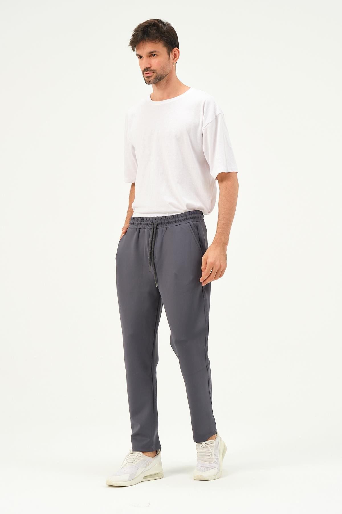 Herren Straight Leg Seitentaschen Jogginghose