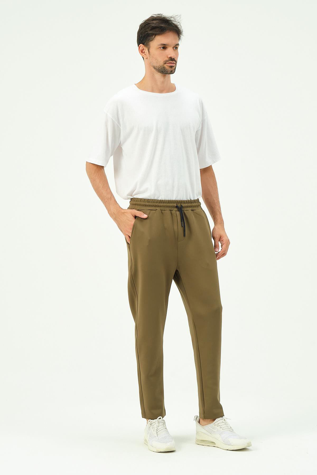 Herren Straight Leg Seitentaschen Jogginghose