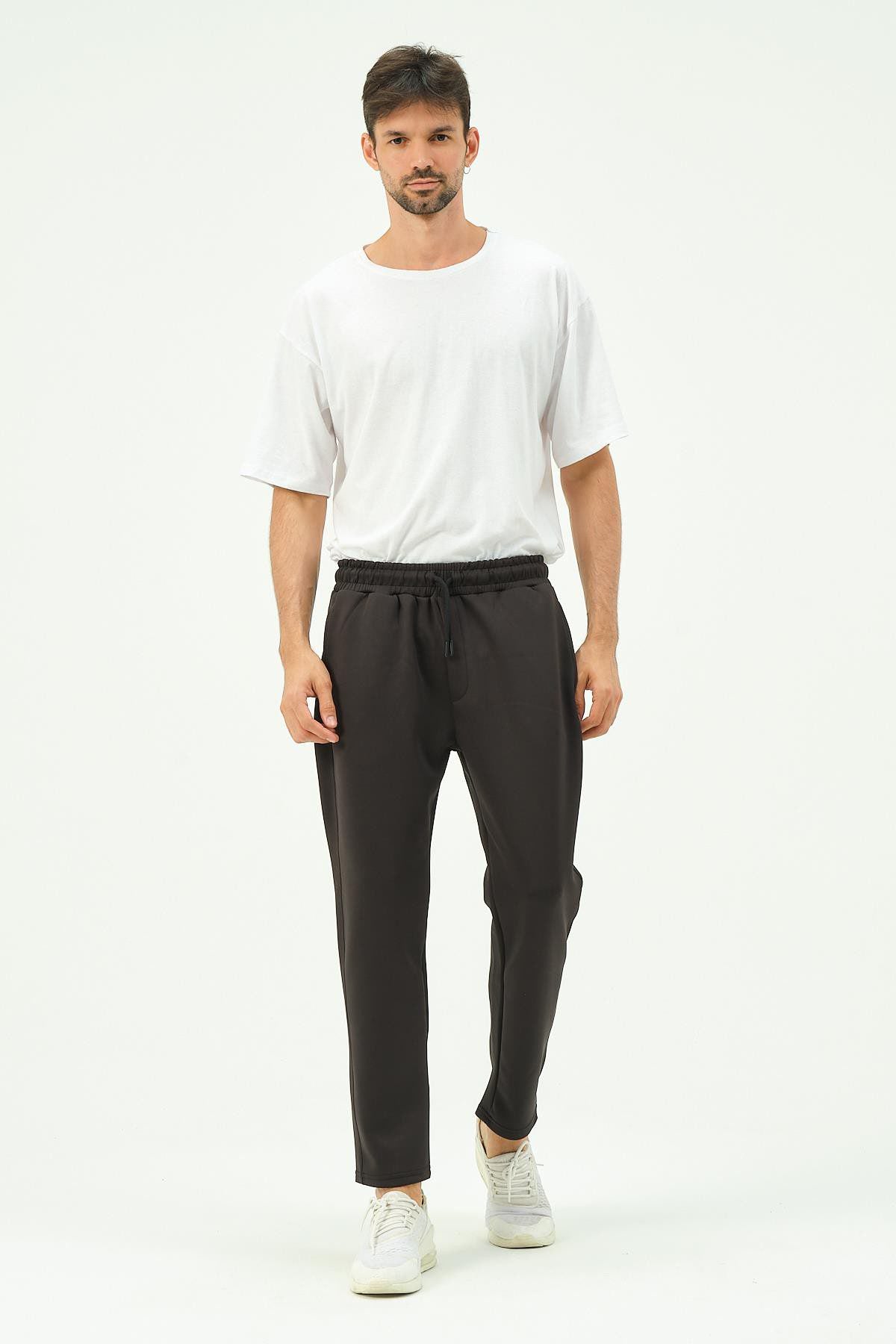 Herren Straight Leg Seitentaschen Jogginghose