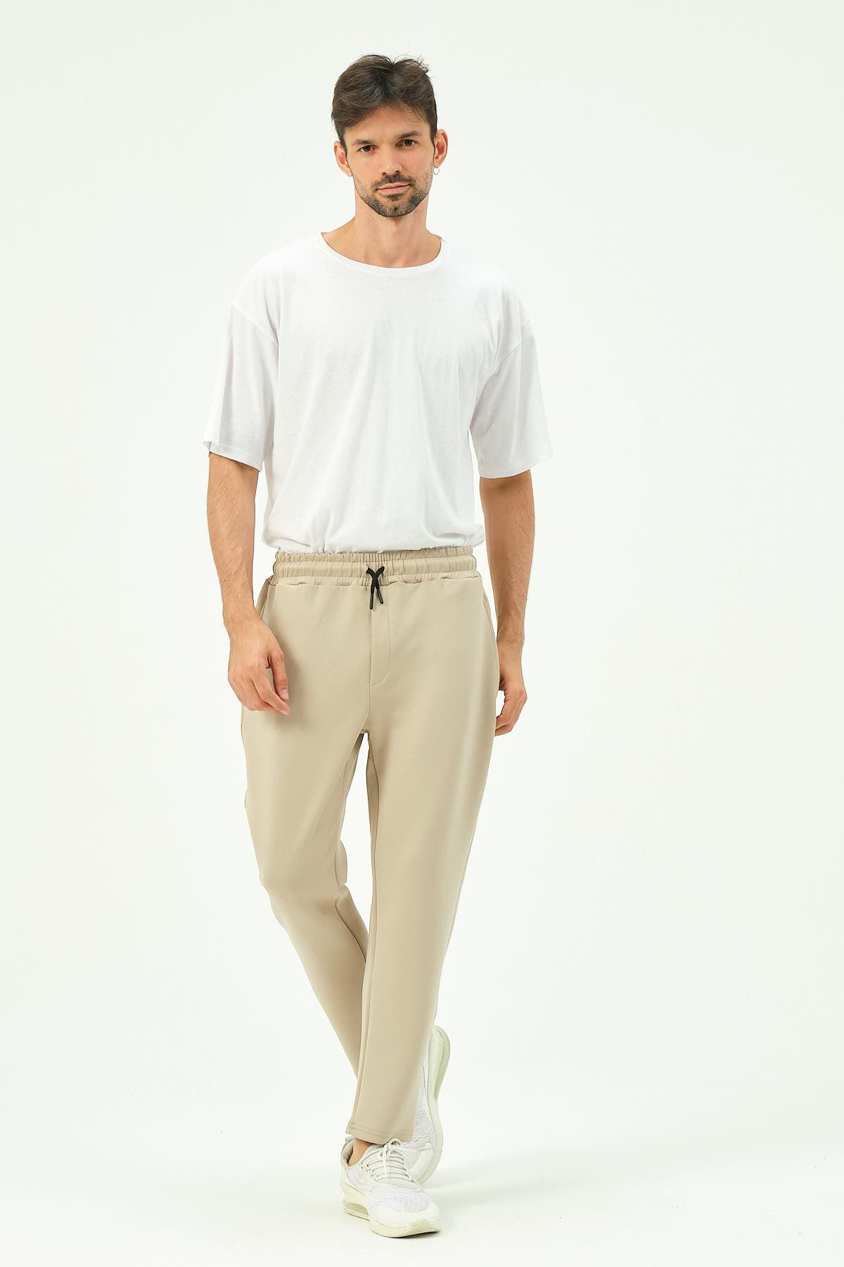 Herren Straight Leg Seitentaschen Jogginghose