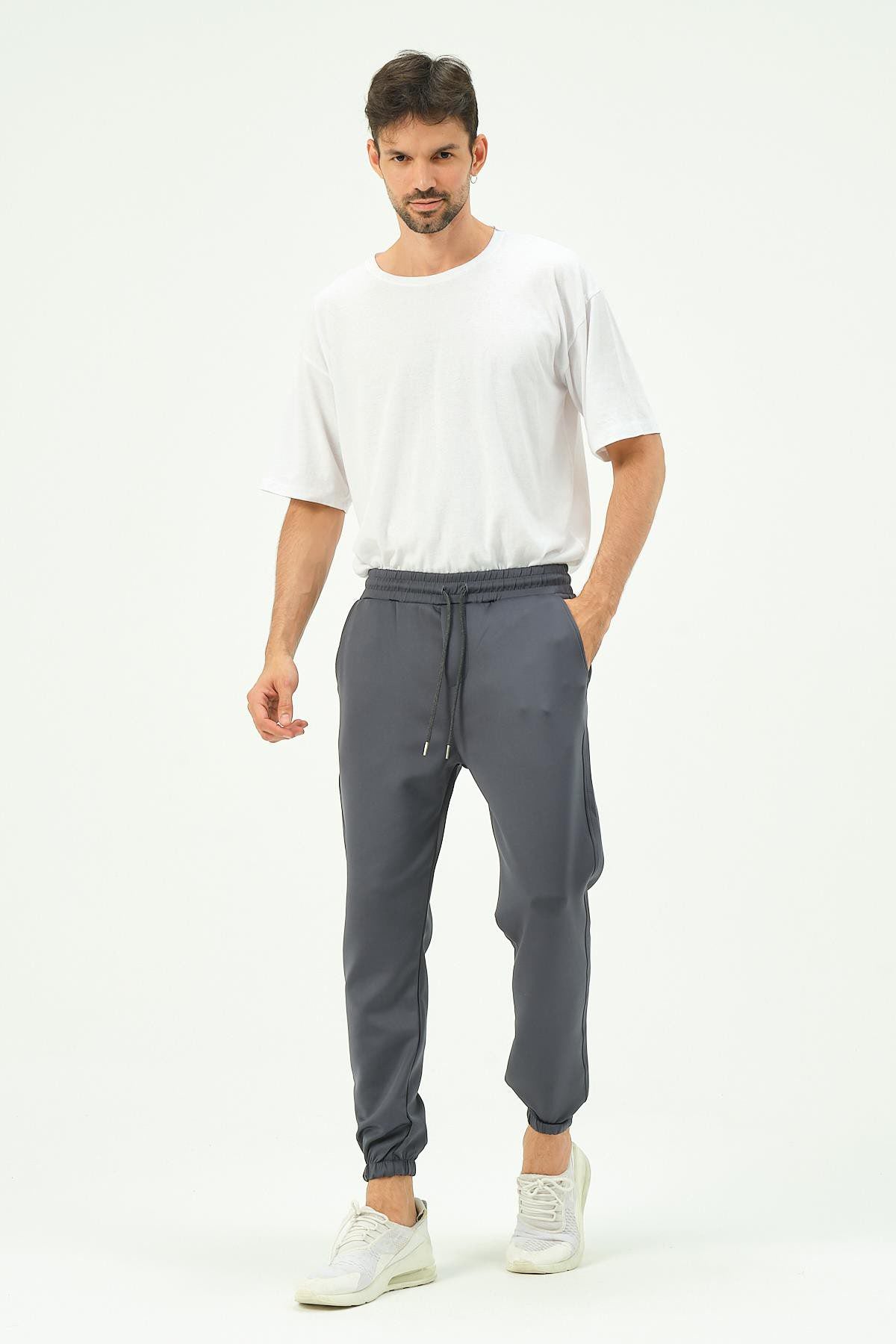 Herren Jogginghose mit elastischem Bund und Seitentasche