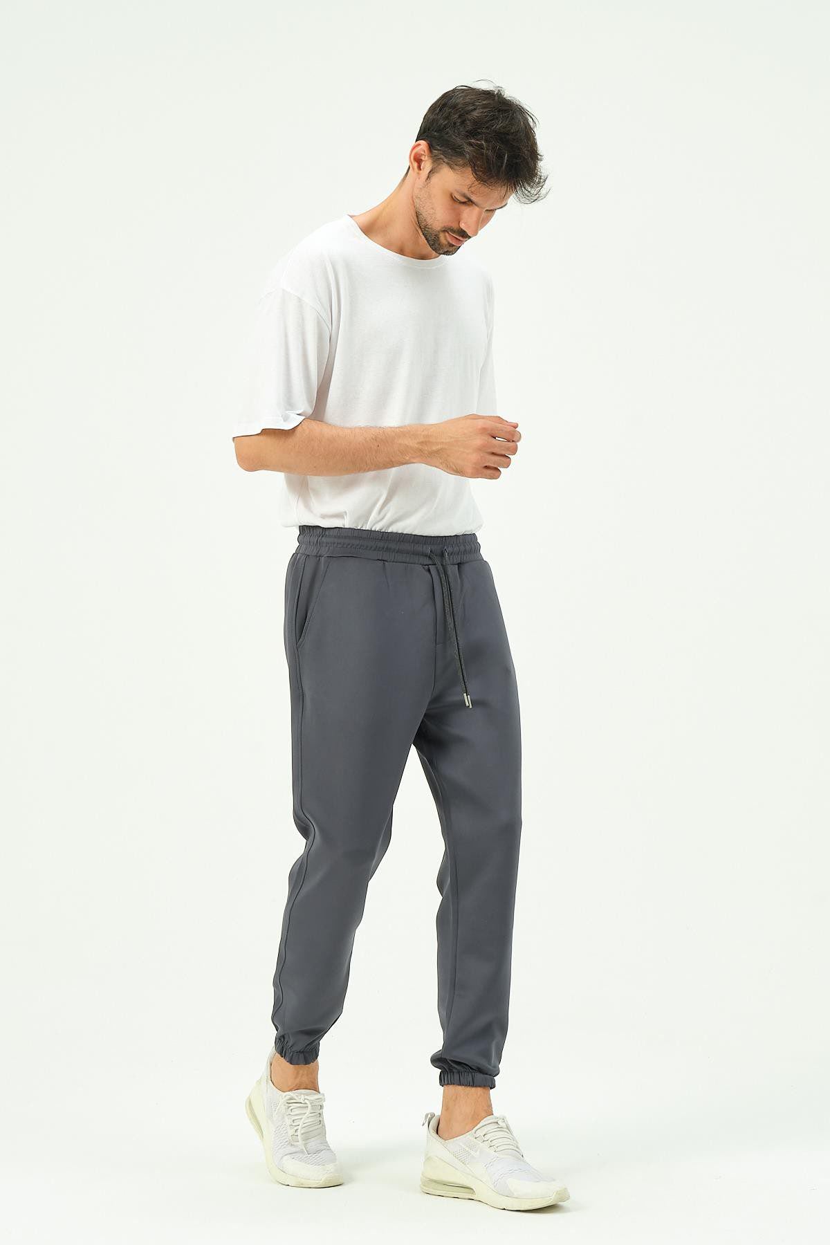 Herren Jogginghose mit elastischem Bund und Seitentasche