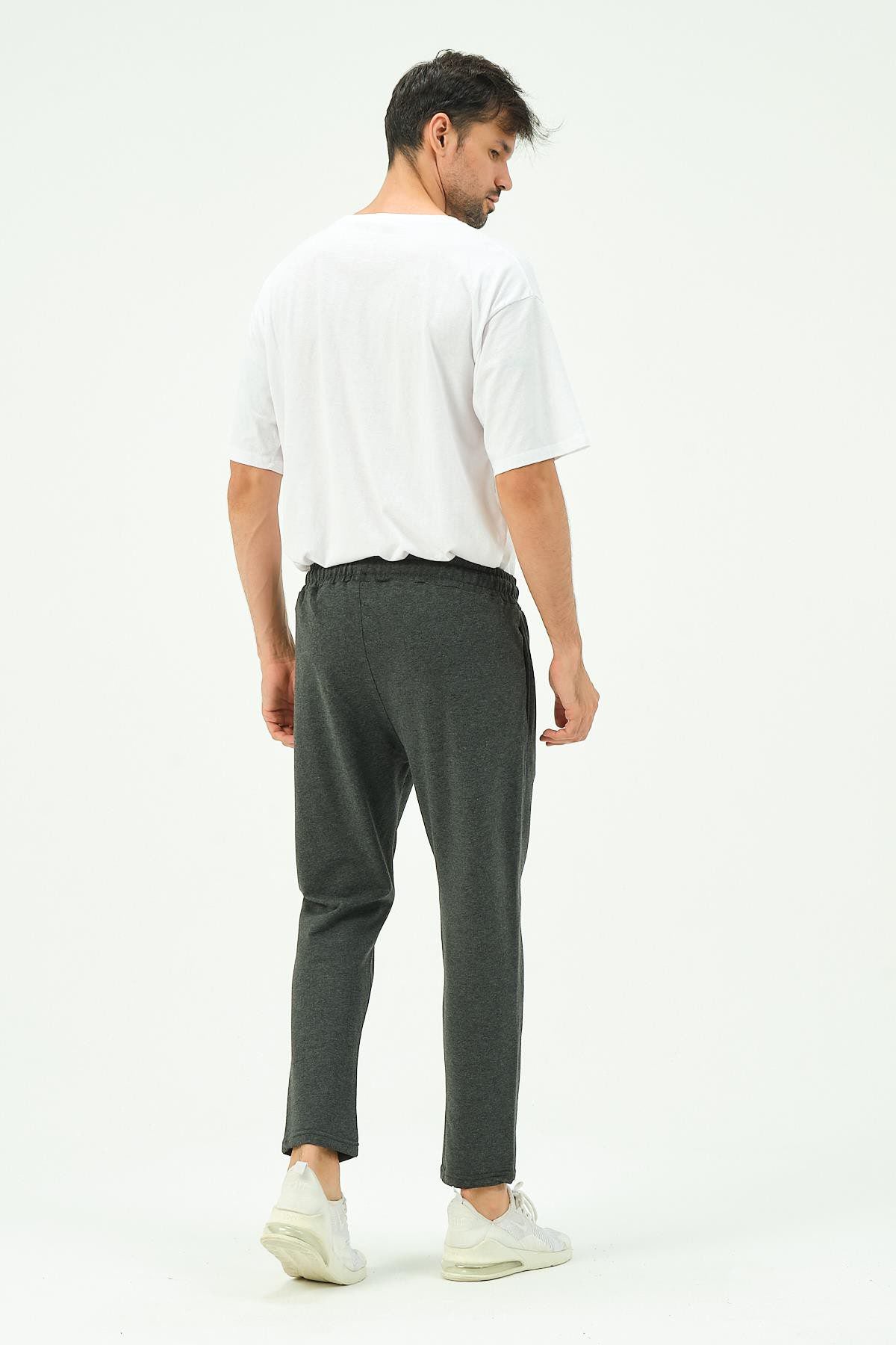 Herren Straight Leg Seitentaschen Jogginghose