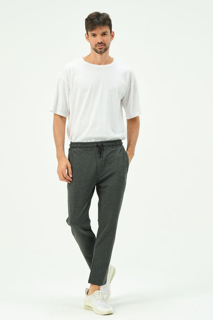Herren Straight Leg Seitentaschen Jogginghose