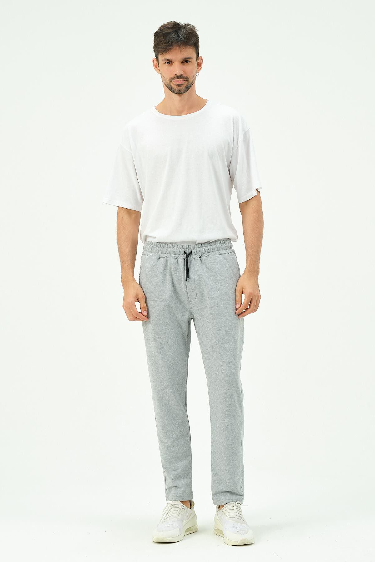 Herren Straight Leg Seitentaschen Jogginghose