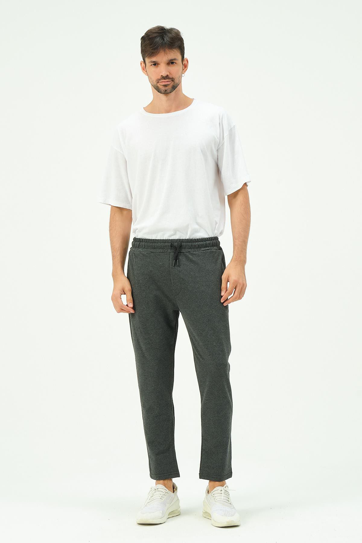 Herren Straight Leg Seitentaschen Jogginghose