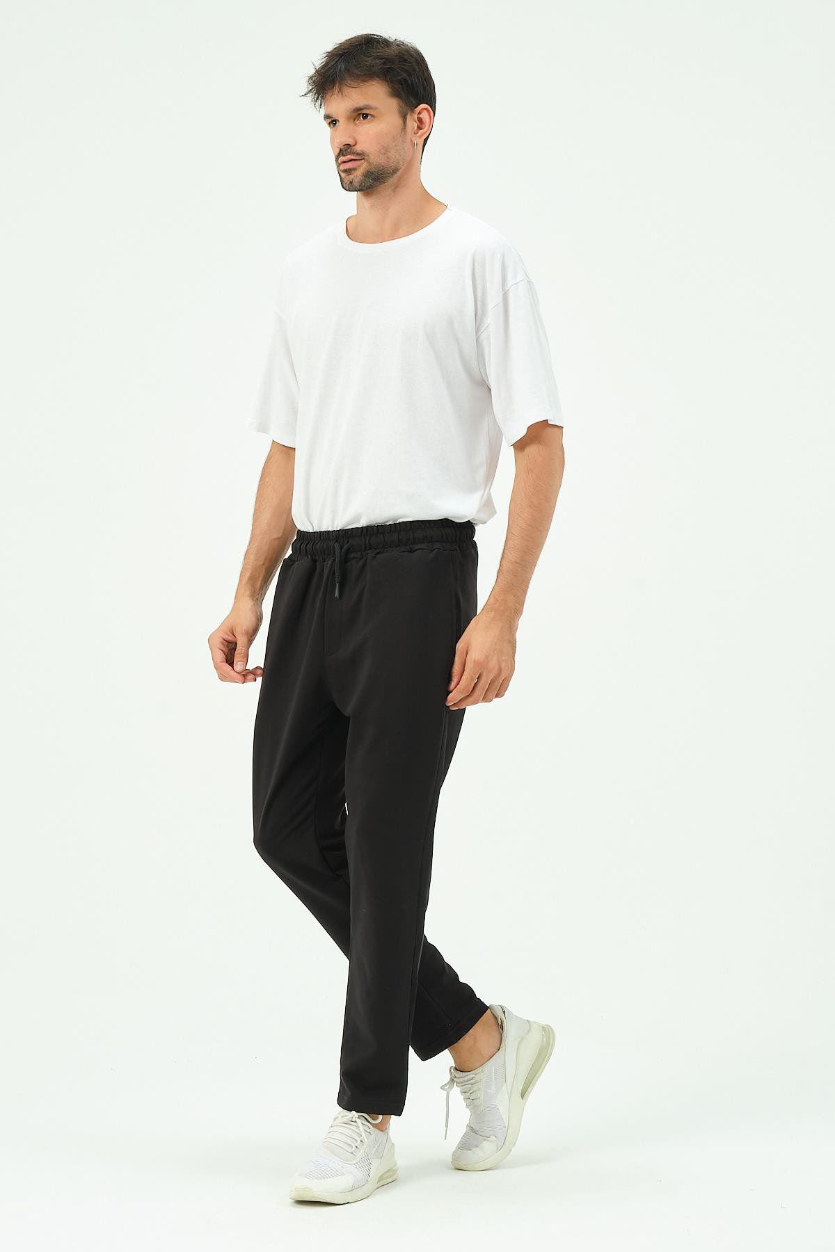 Herren Straight Leg Seitentaschen Jogginghose