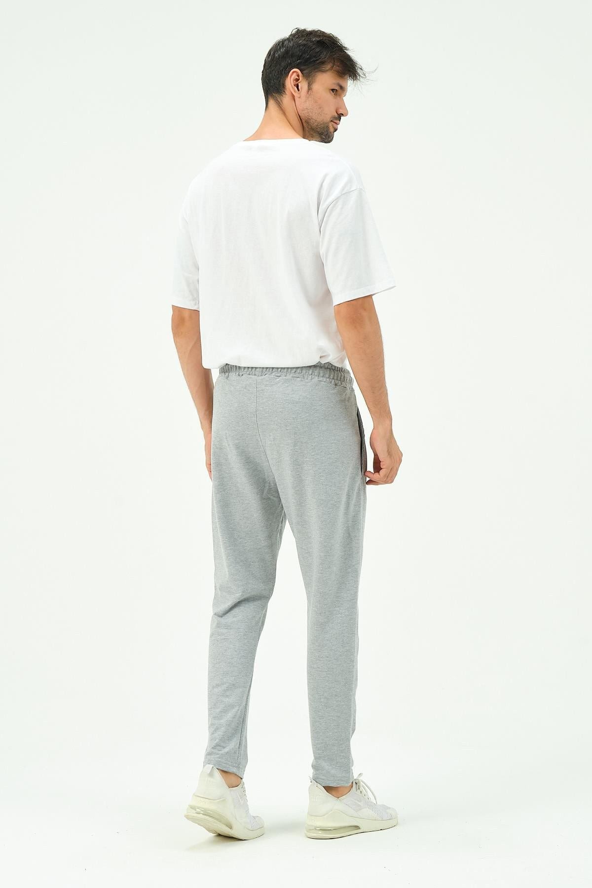 Herren Straight Leg Seitentaschen Jogginghose