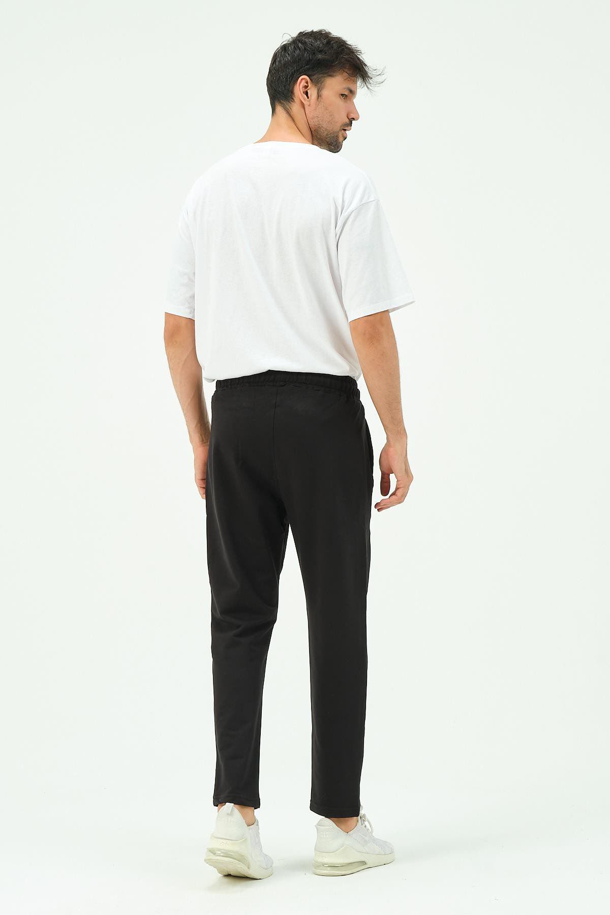 Herren Straight Leg Seitentaschen Jogginghose