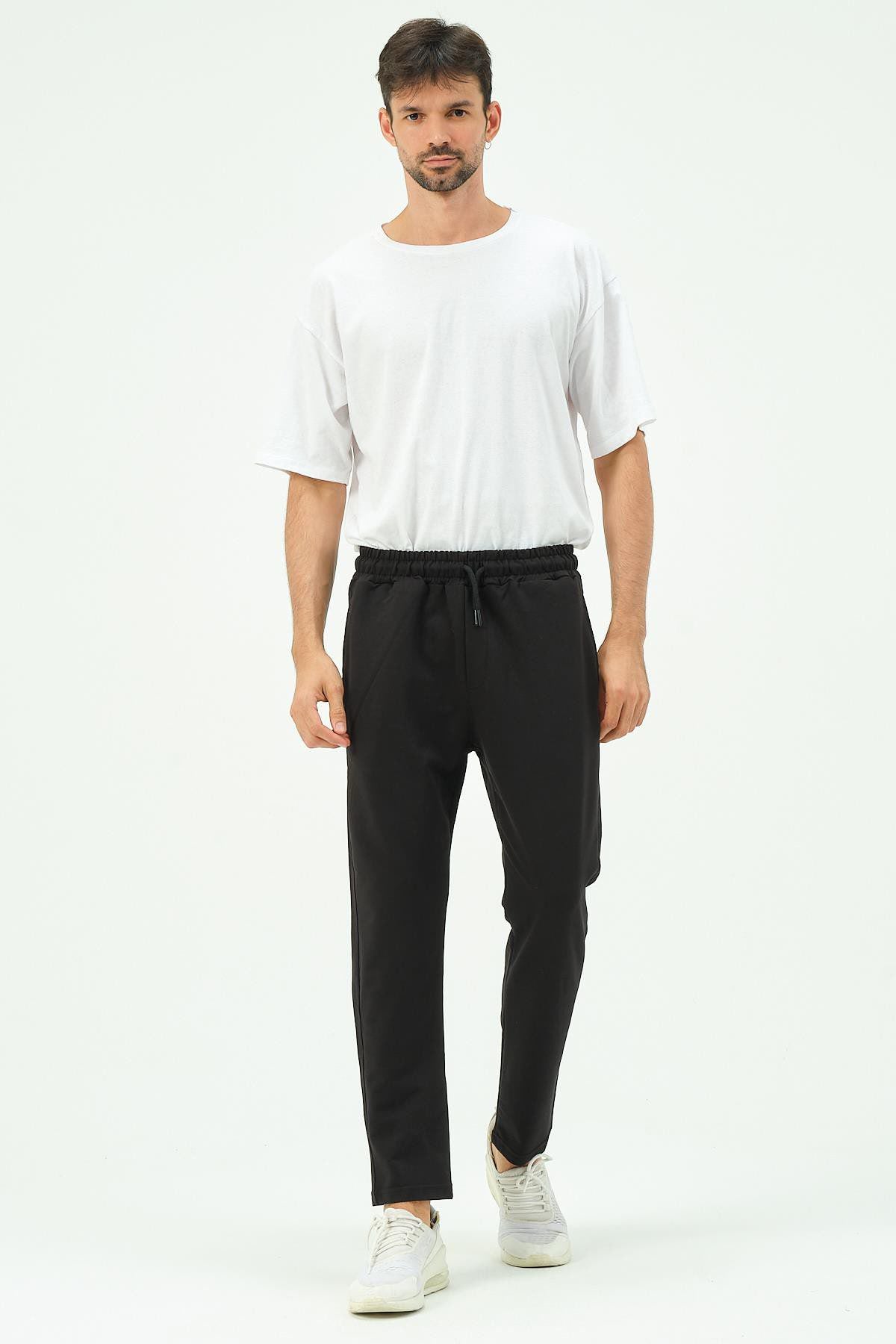 Herren Straight Leg Seitentaschen Jogginghose