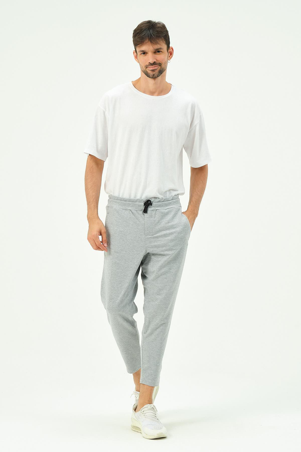 Herren Straight Leg Gesäßtaschen Jogginghose