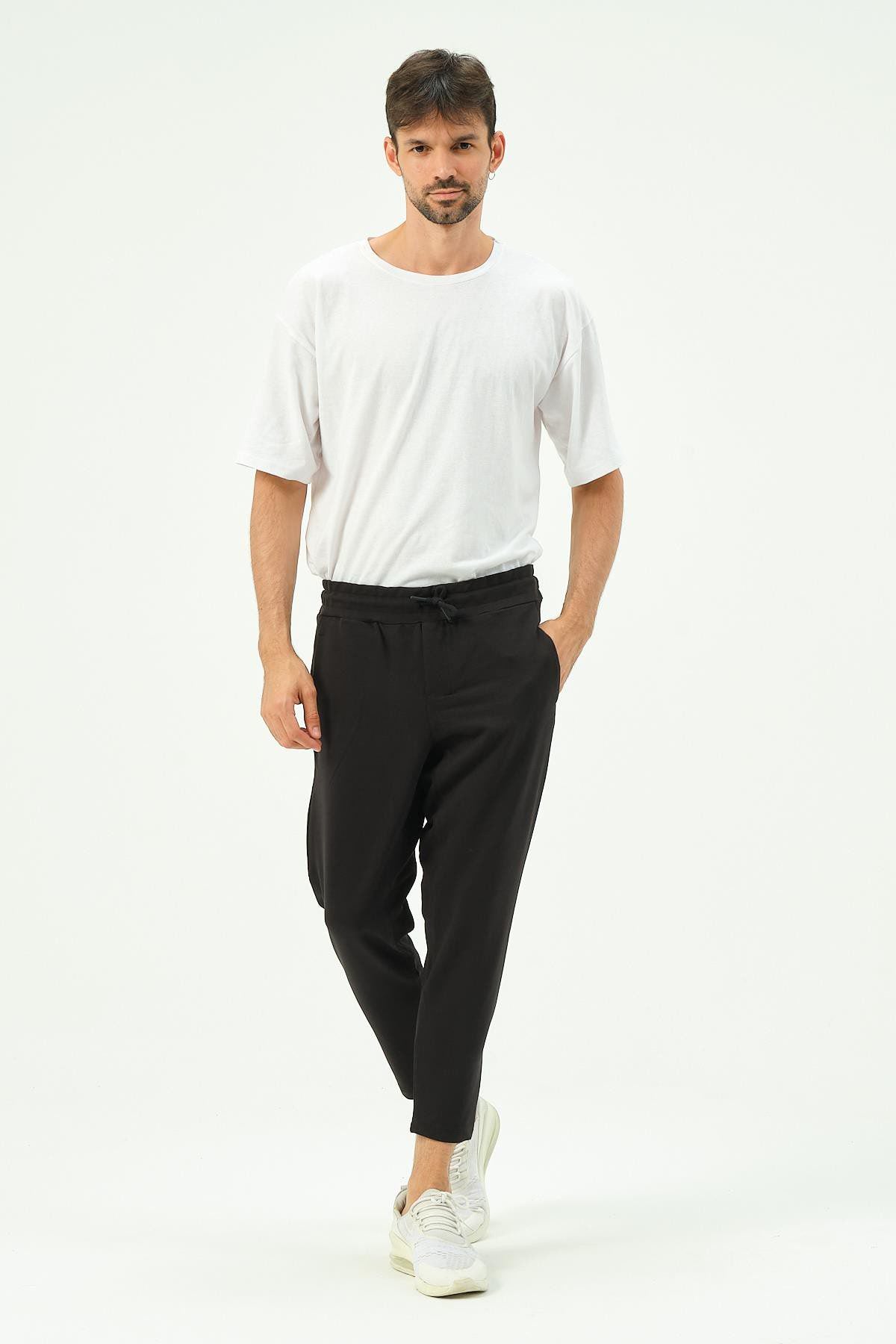 Herren Straight Leg Gesäßtaschen Jogginghose
