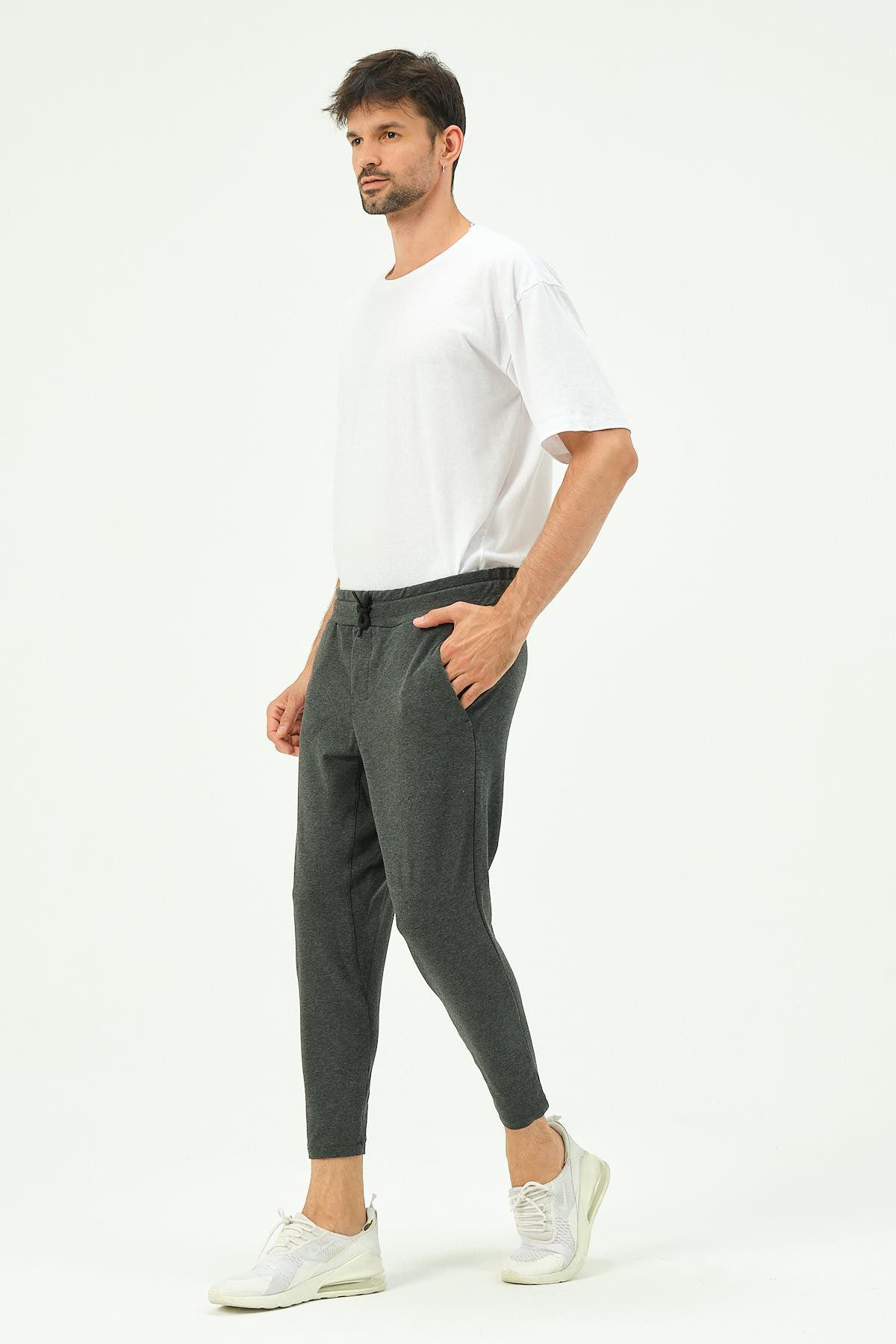 Herren Straight Leg Gesäßtaschen Jogginghose