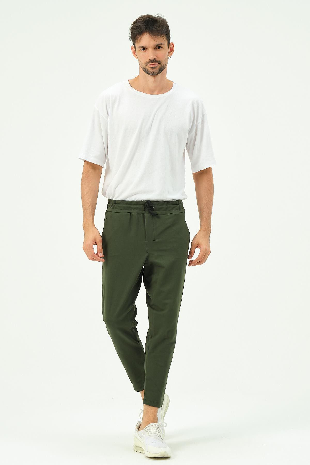 Herren Straight Leg Gesäßtaschen Jogginghose