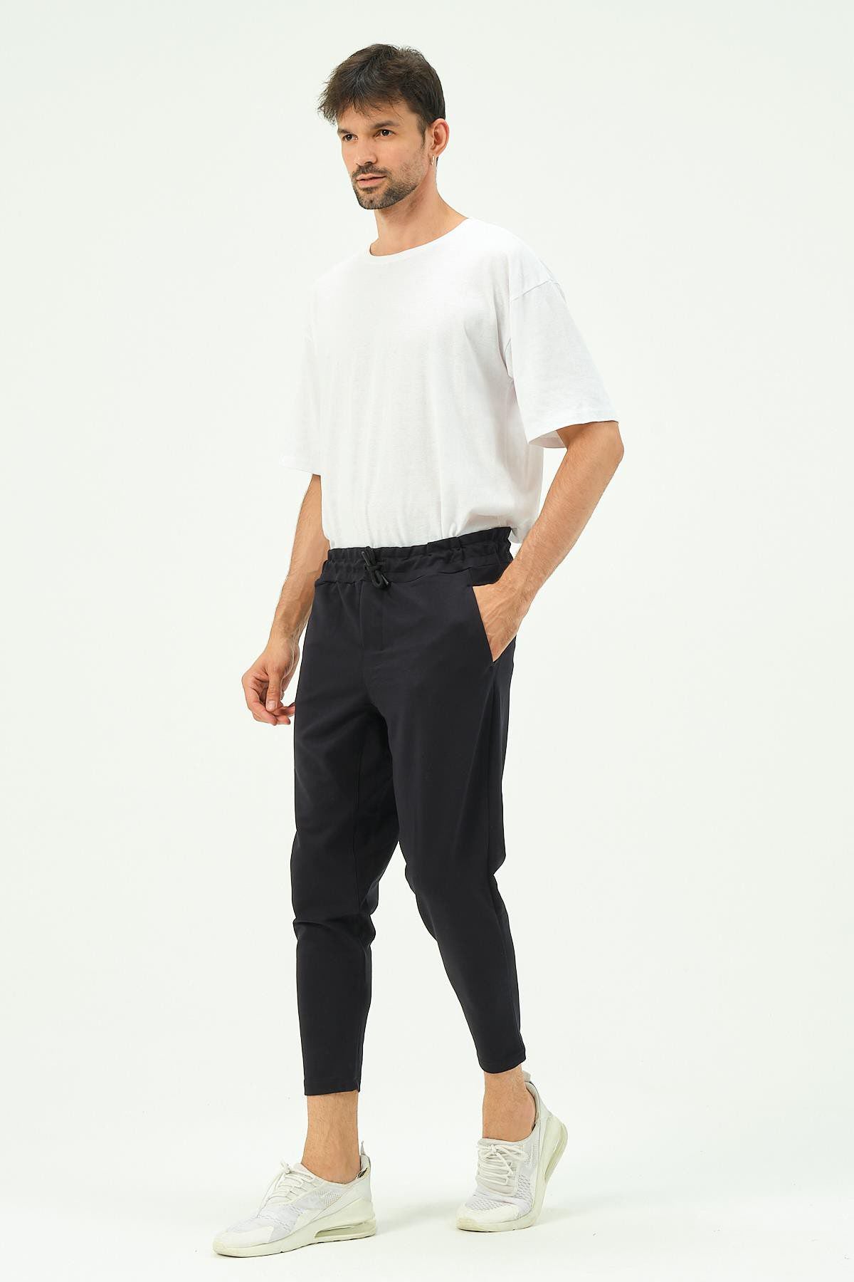 Herren Straight Leg Gesäßtaschen Jogginghose