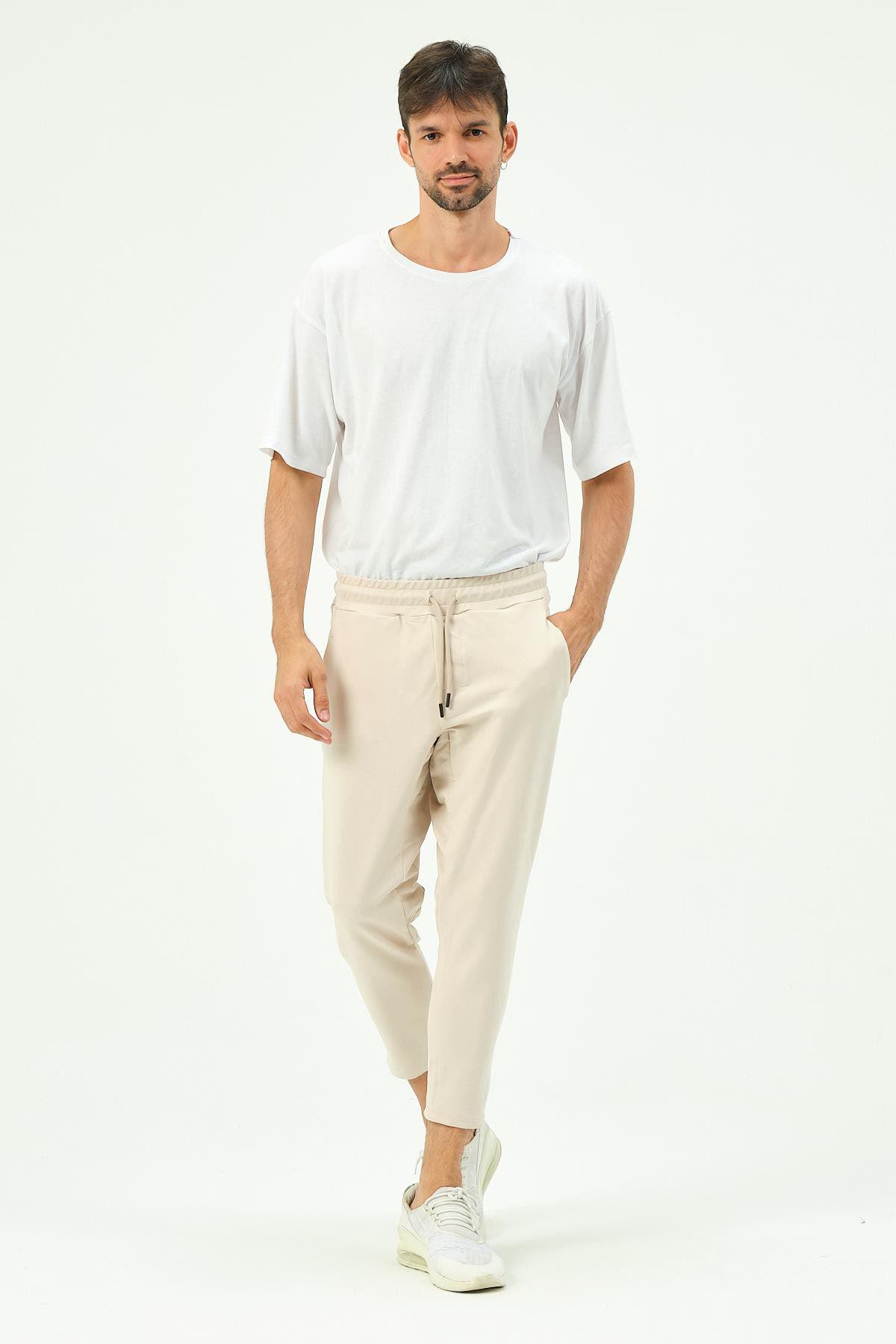 Herren Straight Leg Gesäßtaschen Jogginghose