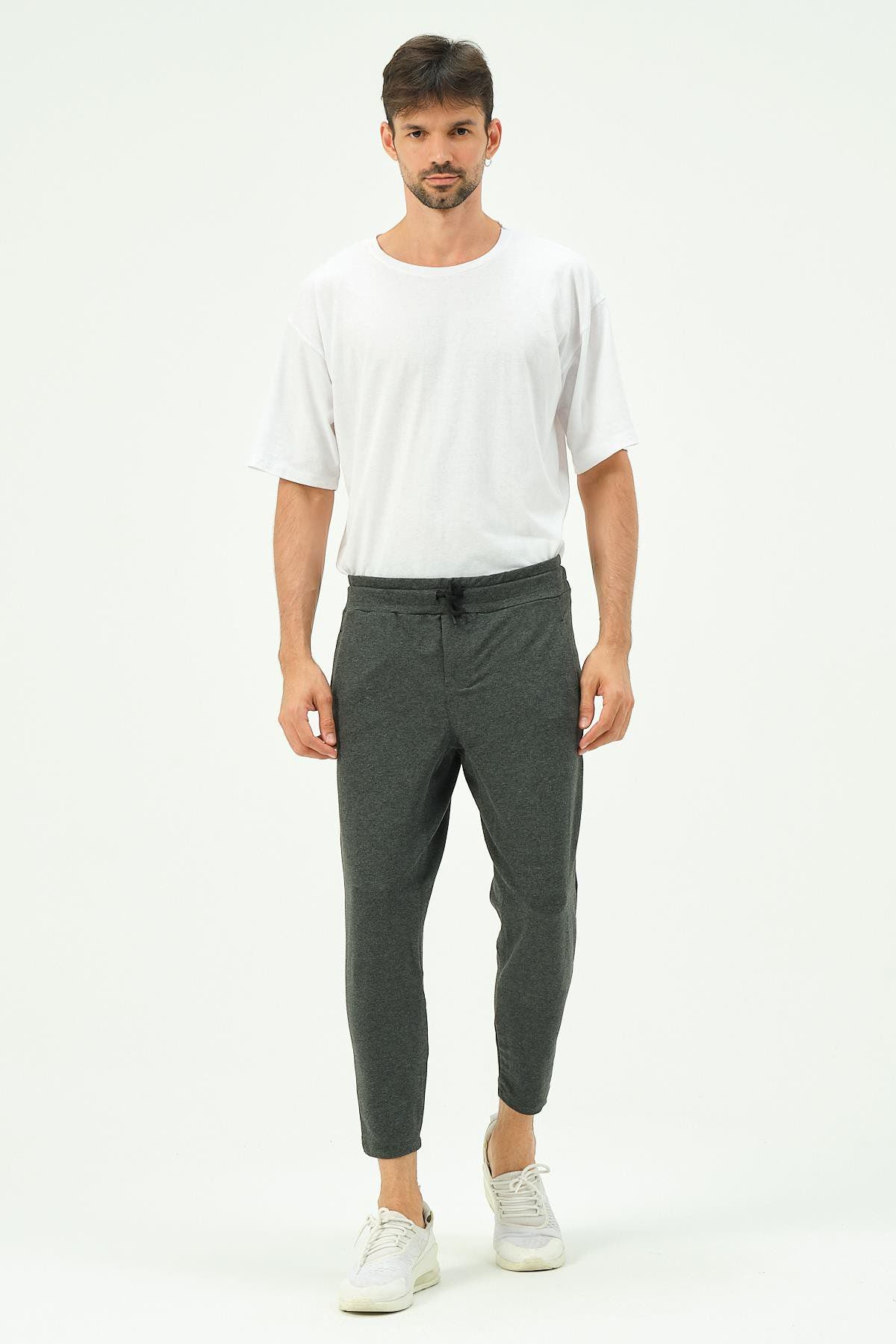 Herren Straight Leg Gesäßtaschen Jogginghose