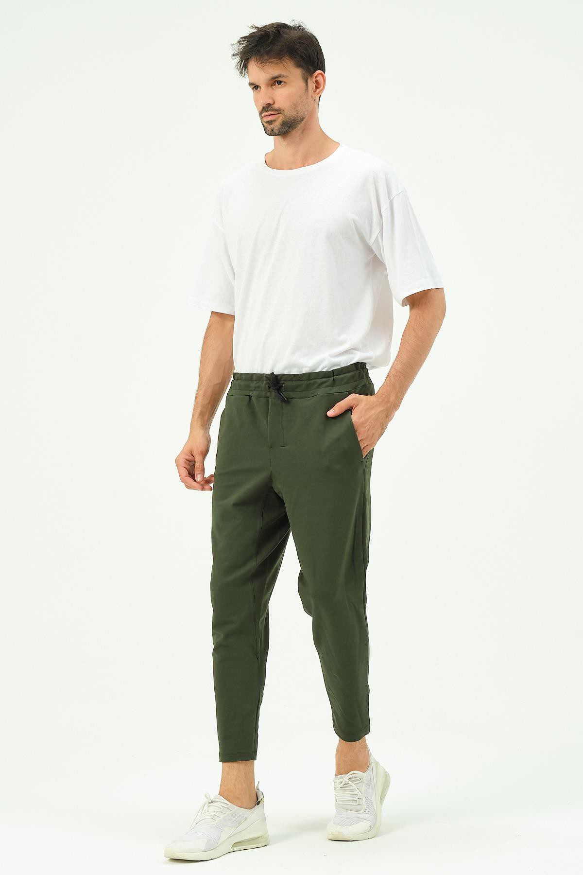 Herren Straight Leg Gesäßtaschen Jogginghose