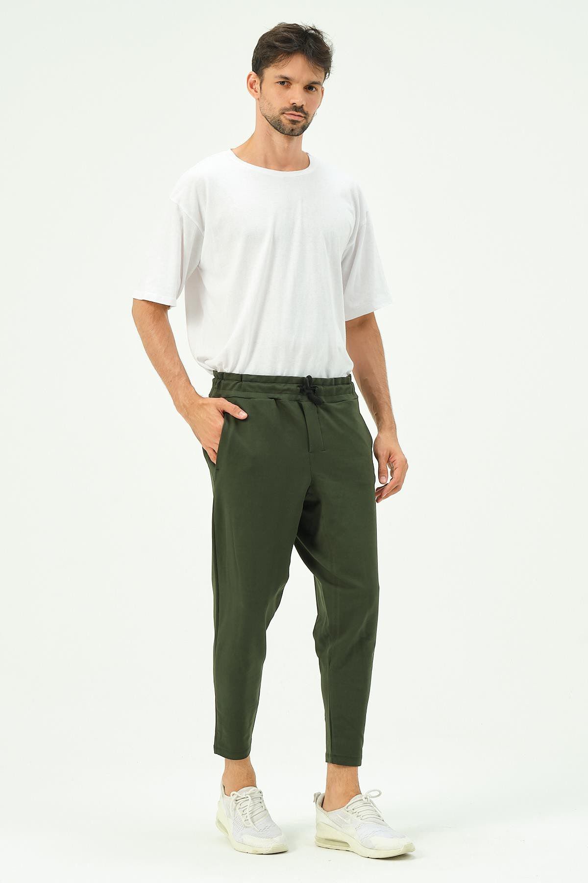 Herren Straight Leg Gesäßtaschen Jogginghose