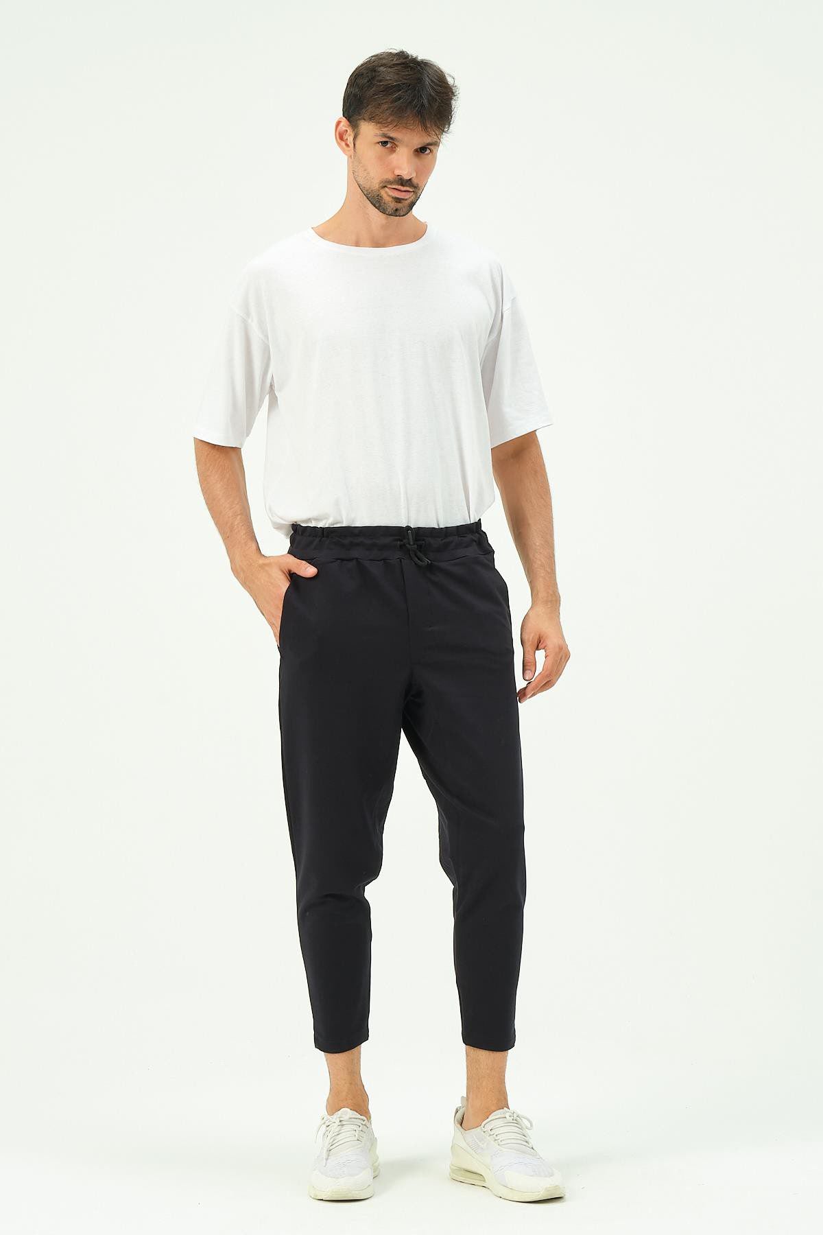Herren Straight Leg Gesäßtaschen Jogginghose