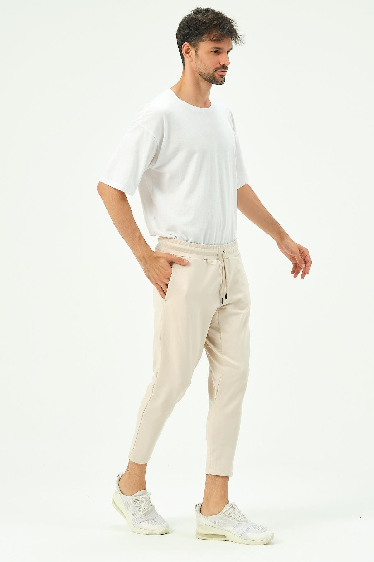 Herren Straight Leg Gesäßtaschen Jogginghose
