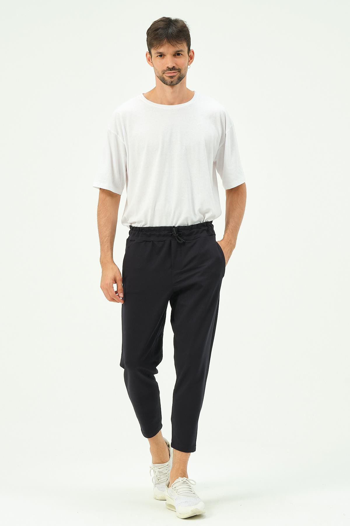 Herren Straight Leg Gesäßtaschen Jogginghose