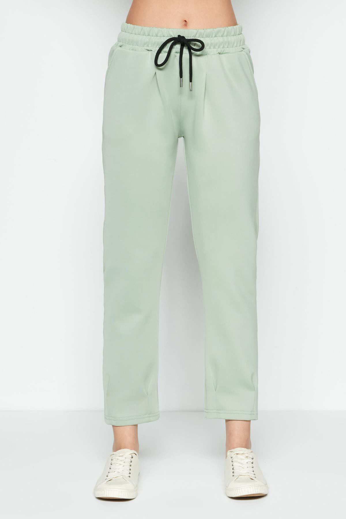 Gerüschte Taille und Saum Jogginghose