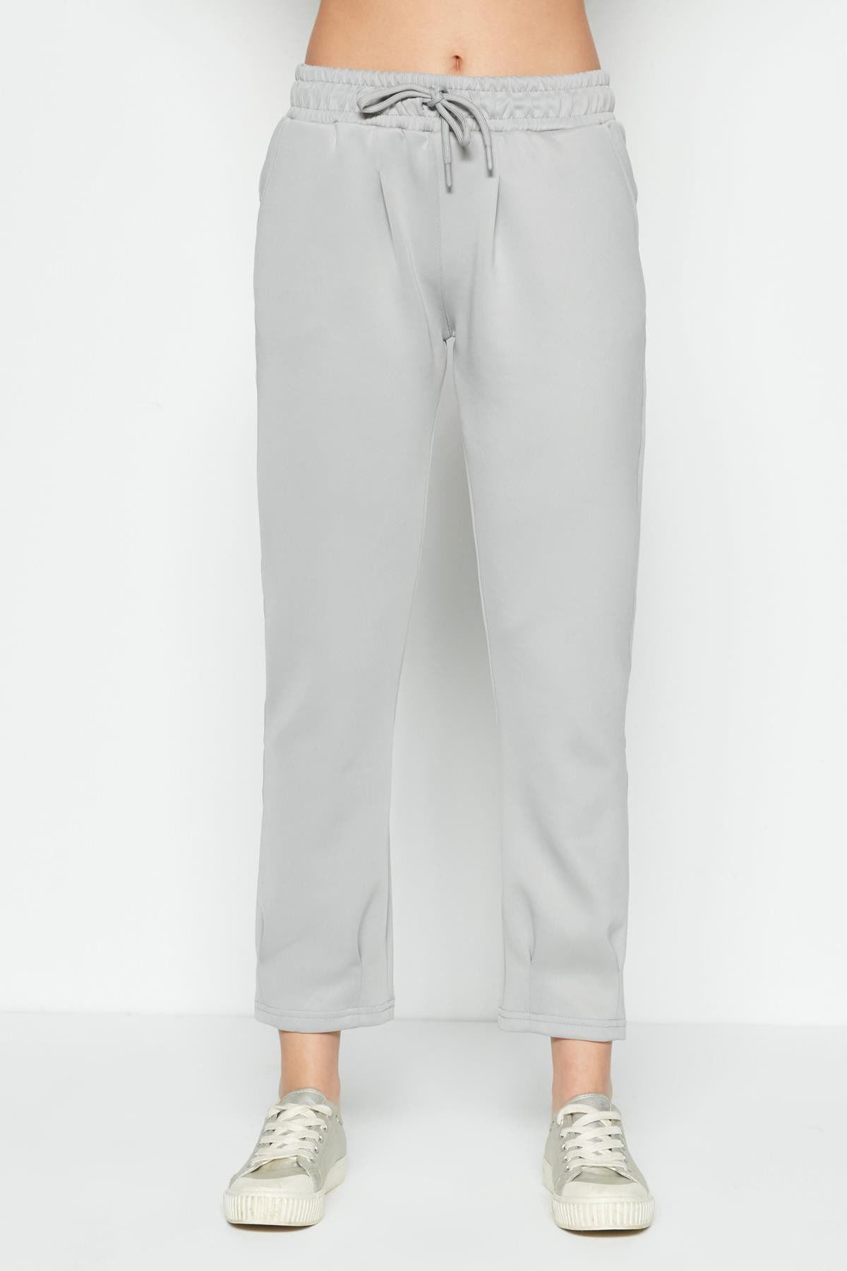 Gerüschte Taille und Saum Jogginghose