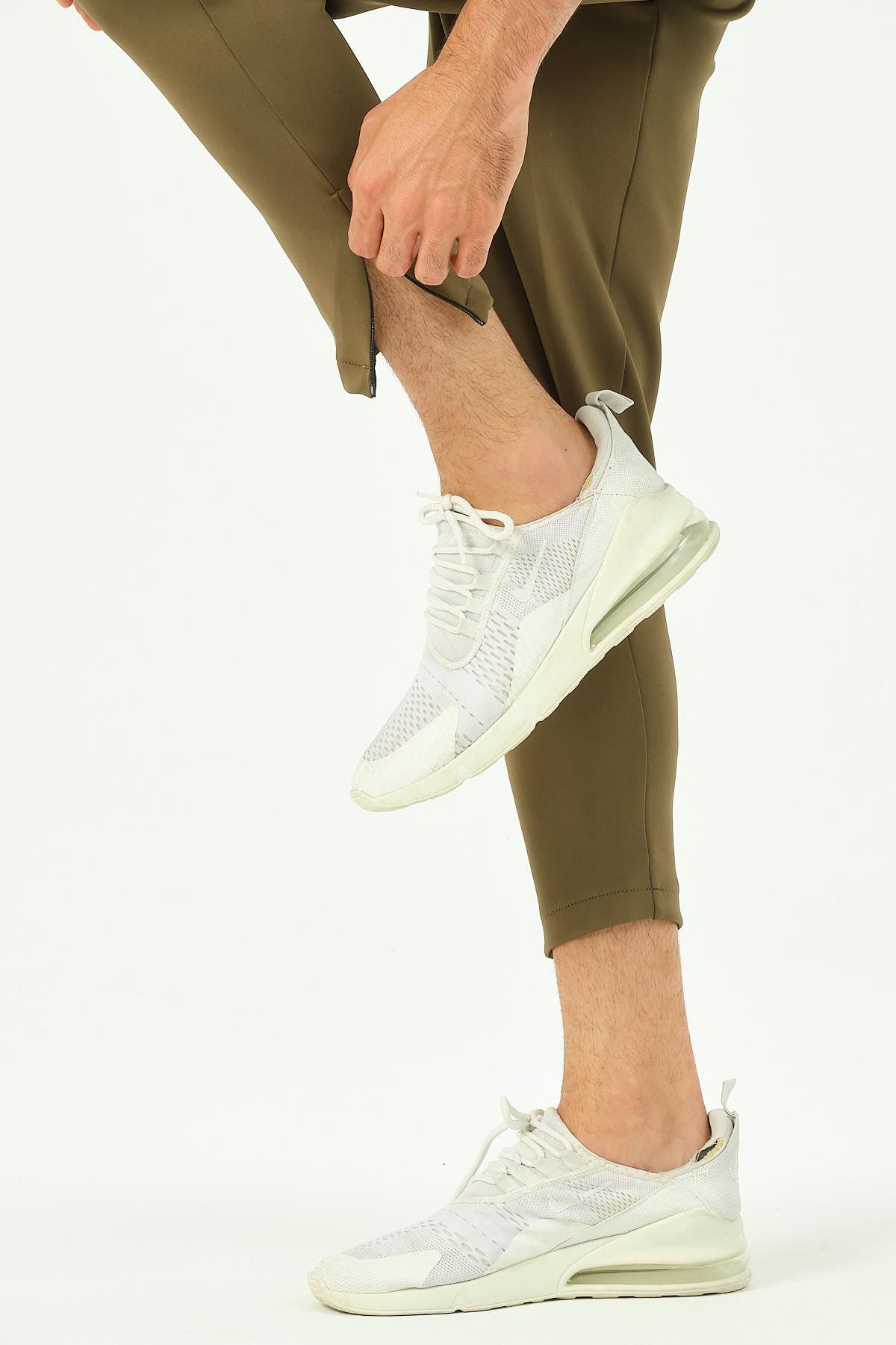 Herren Jogginghose mit Reißverschluss und Gesäßtaschen