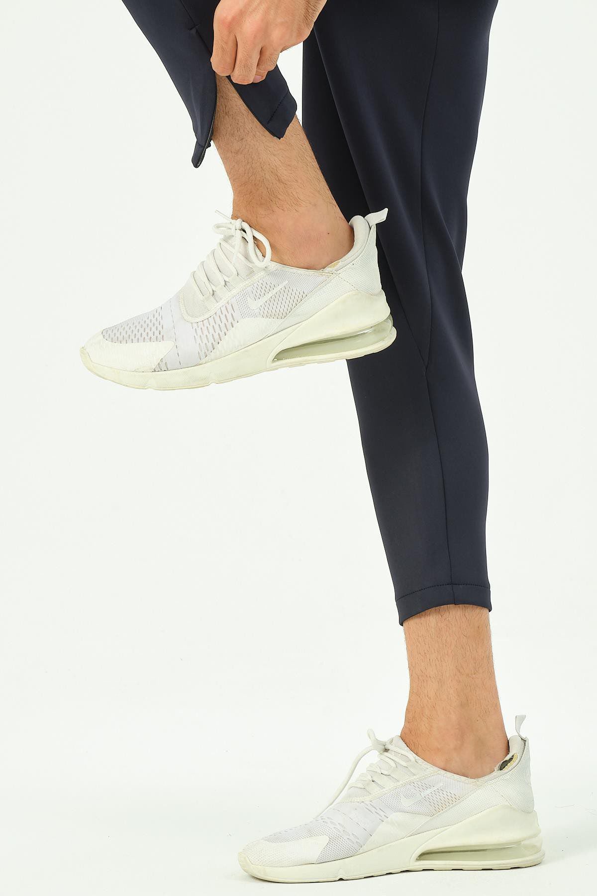 Herren Jogginghose mit Reißverschluss und Gesäßtaschen