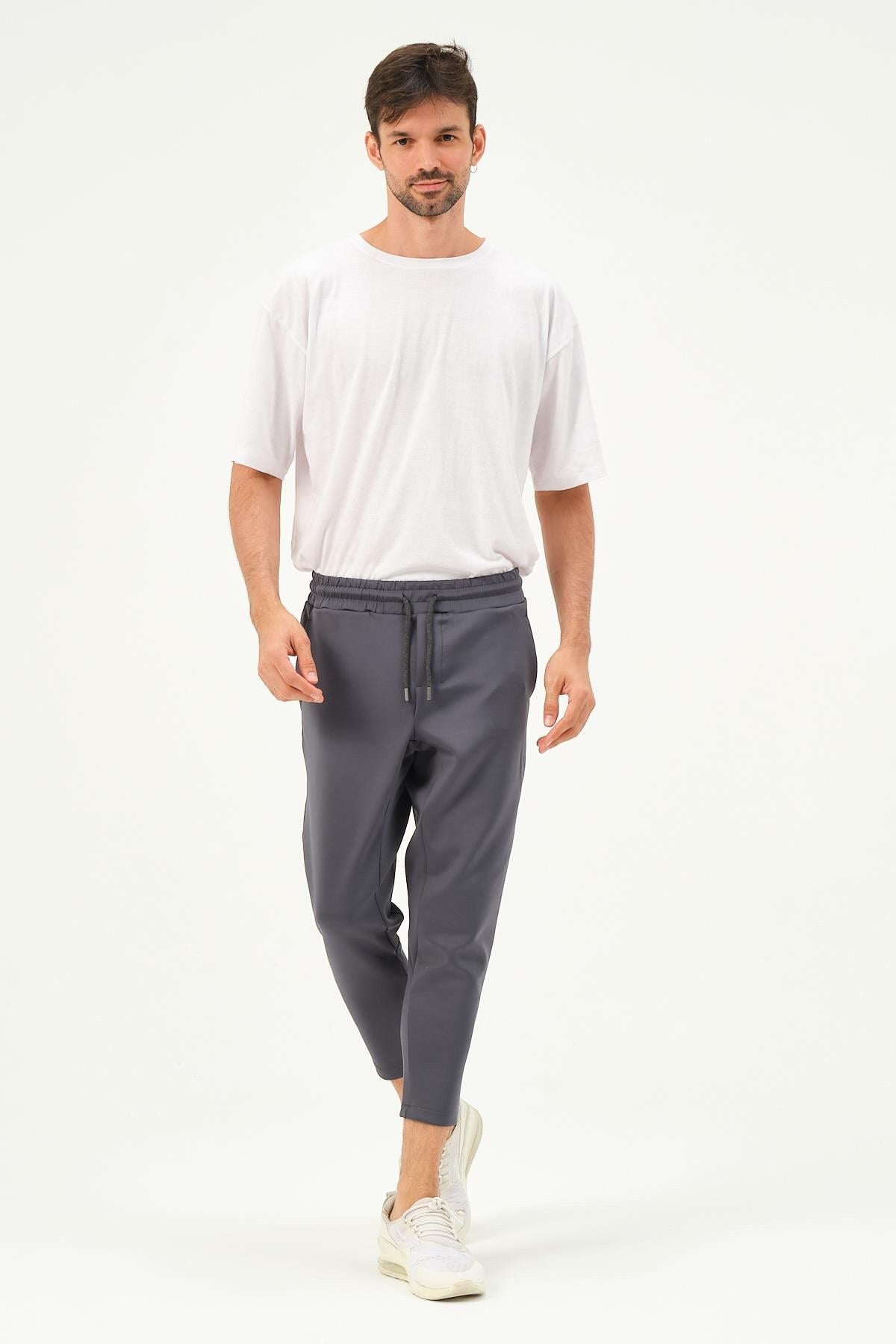 Herren Straight Leg Sweatpants mit Taillendetail