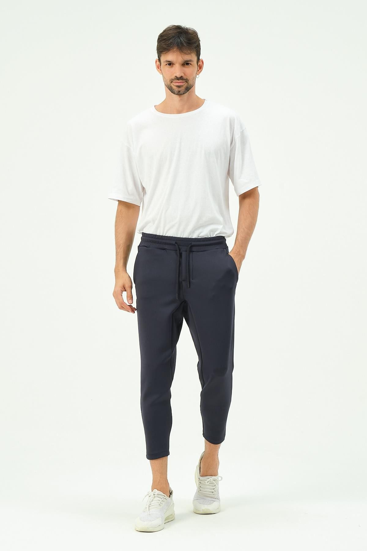 Herren Straight Leg Sweatpants mit Taillendetail