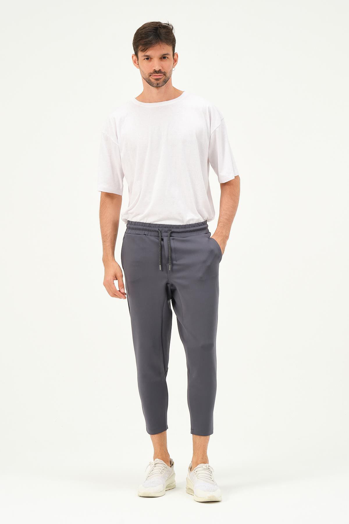 Herren Straight Leg Sweatpants mit Taillendetail
