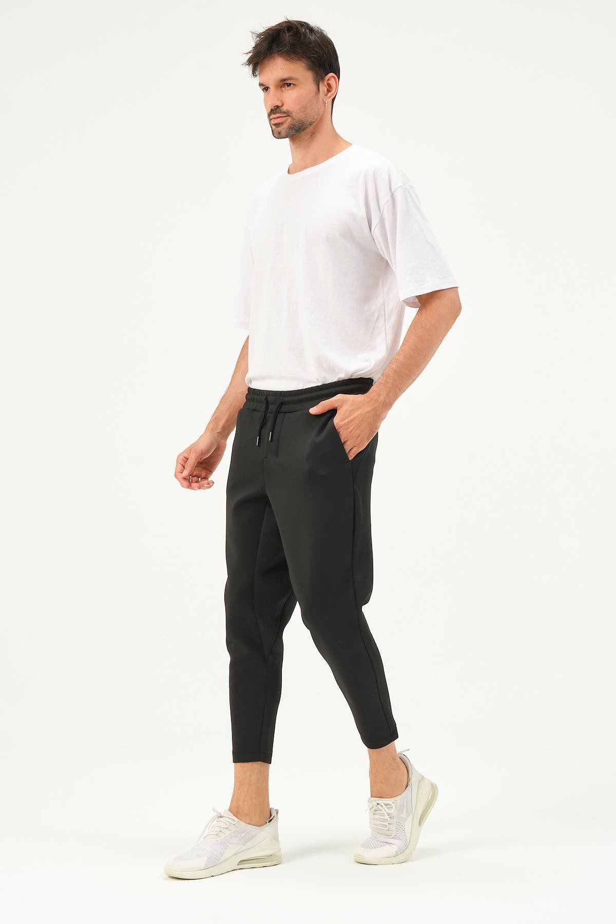 Herren Straight Leg Sweatpants mit Taillendetail