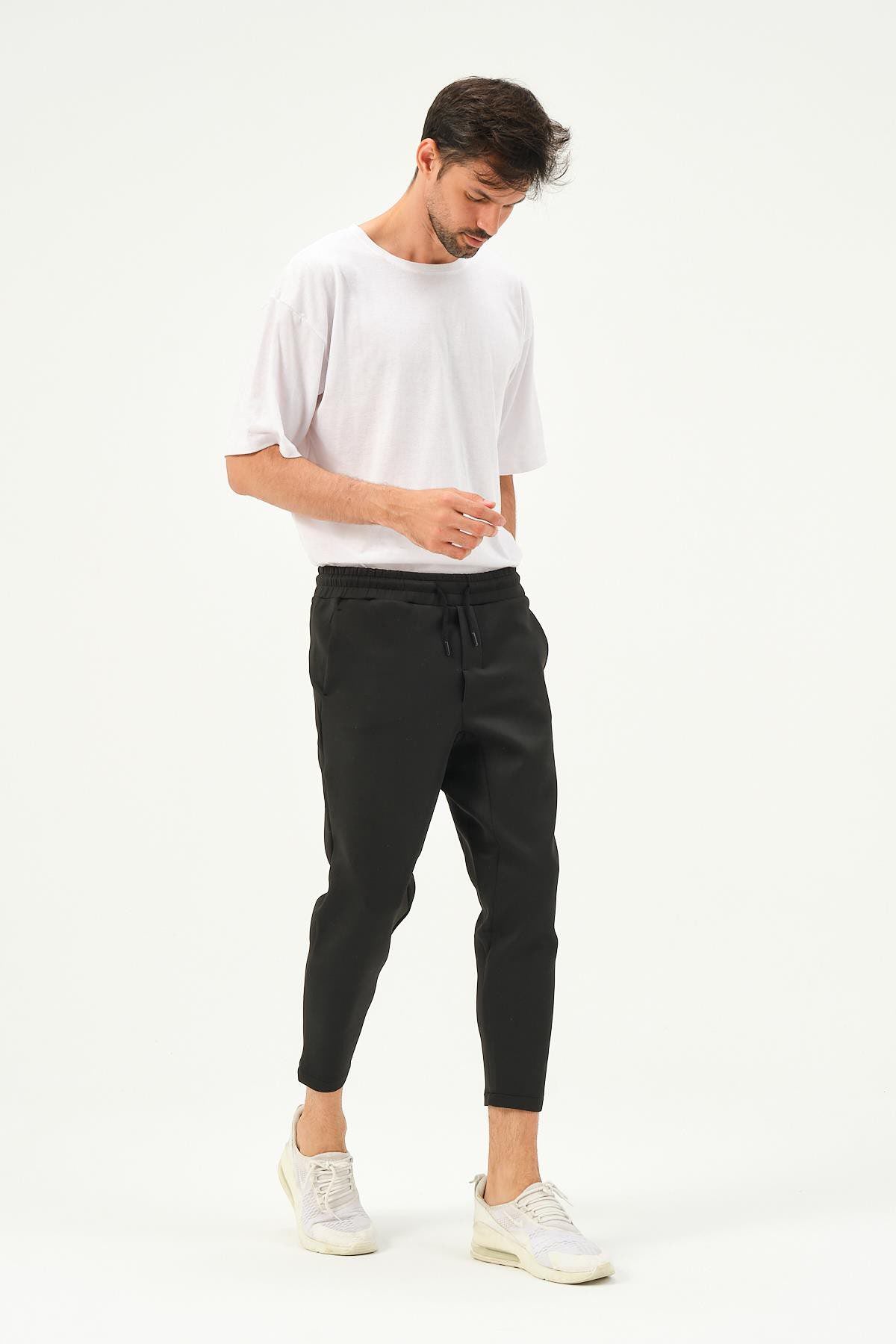 Herren Straight Leg Sweatpants mit Taillendetail