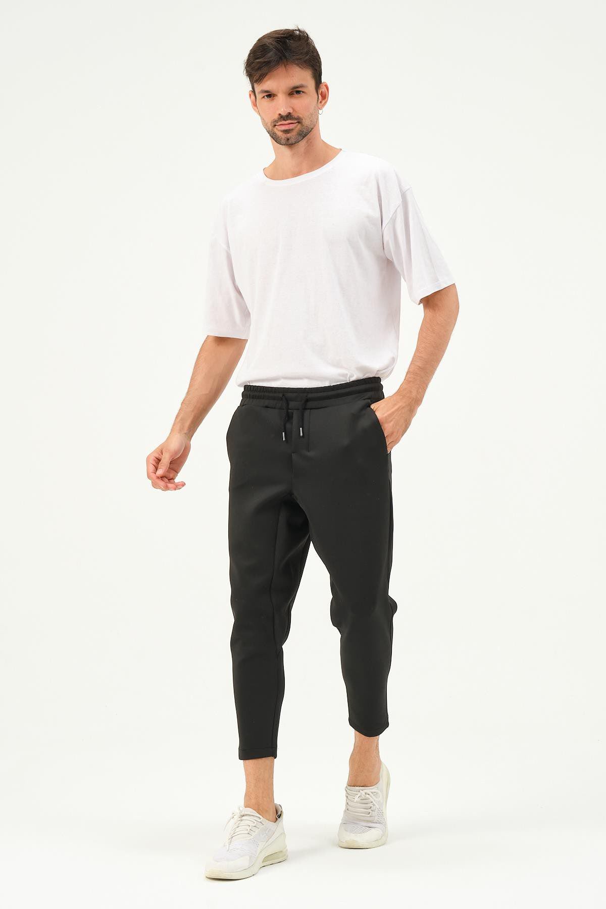 Herren Straight Leg Sweatpants mit Taillendetail