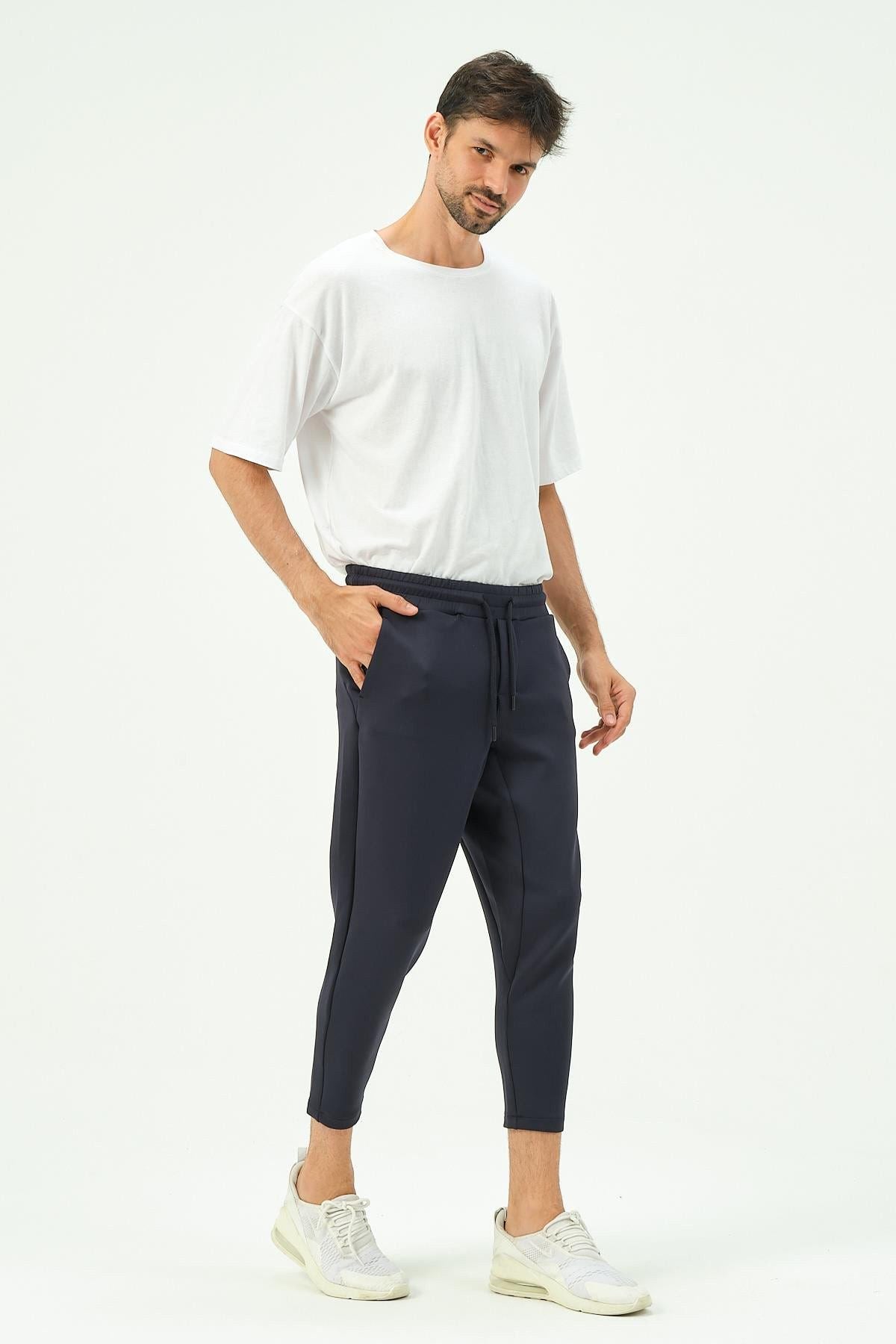 Herren Straight Leg Sweatpants mit Taillendetail