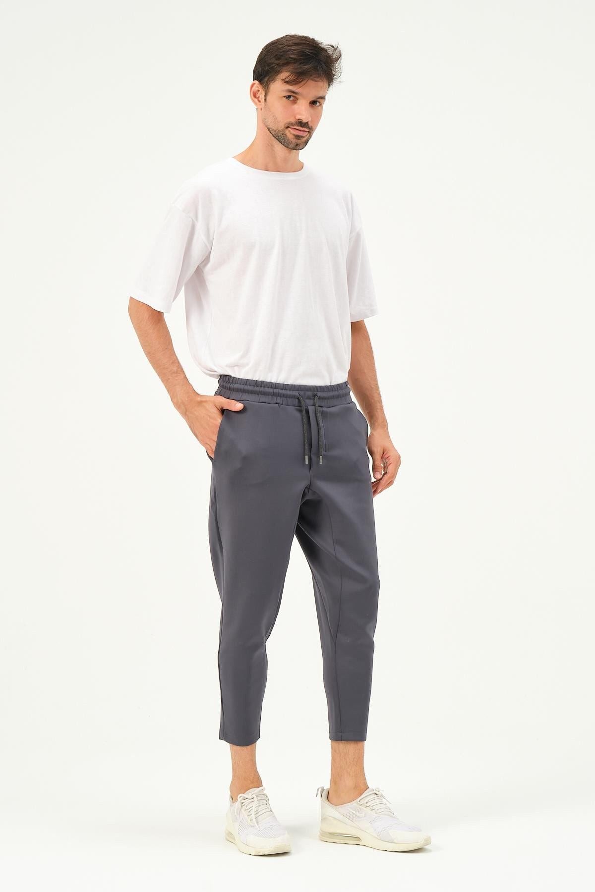 Herren Straight Leg Sweatpants mit Taillendetail