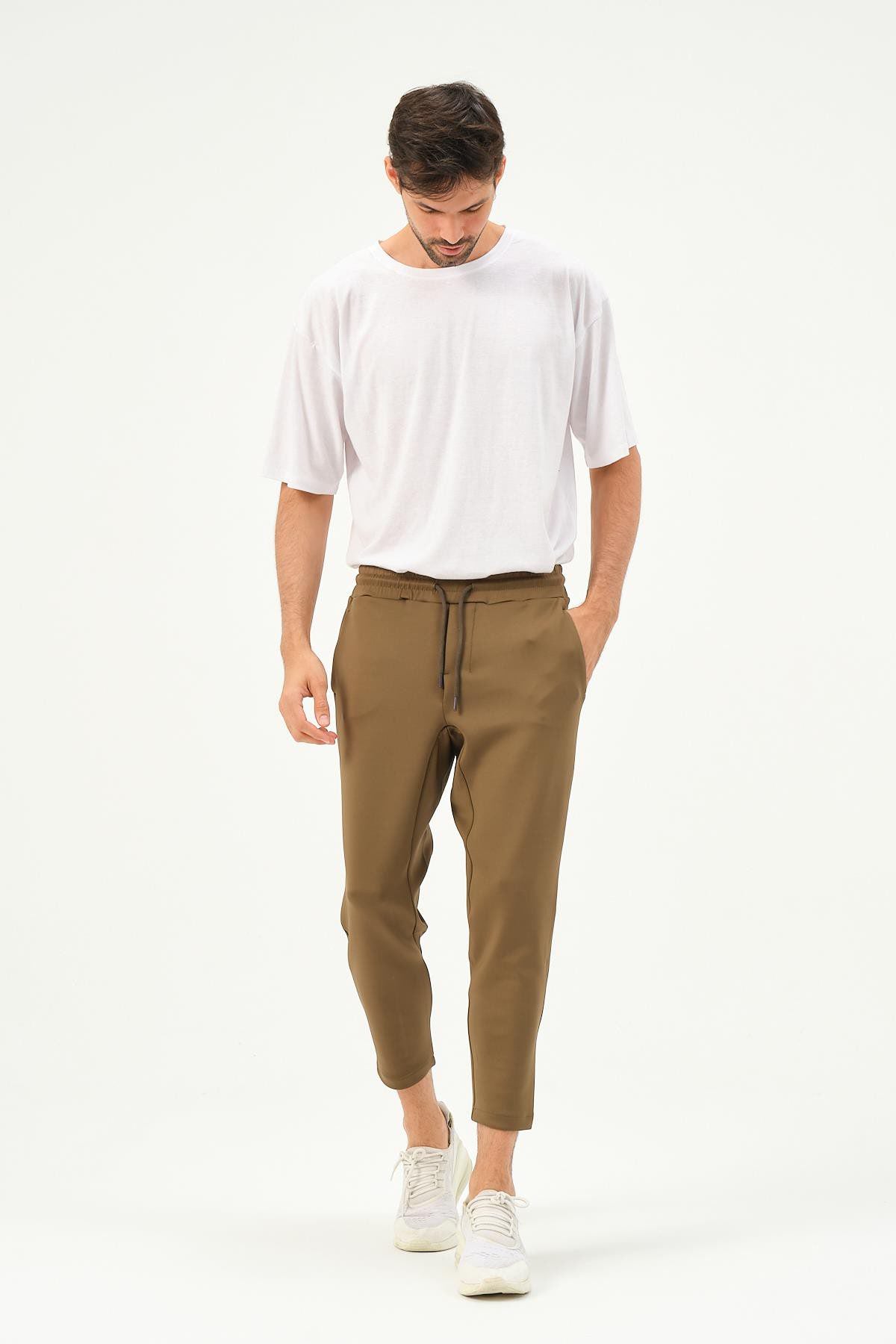 Herren Straight Leg Sweatpants mit Taillendetail