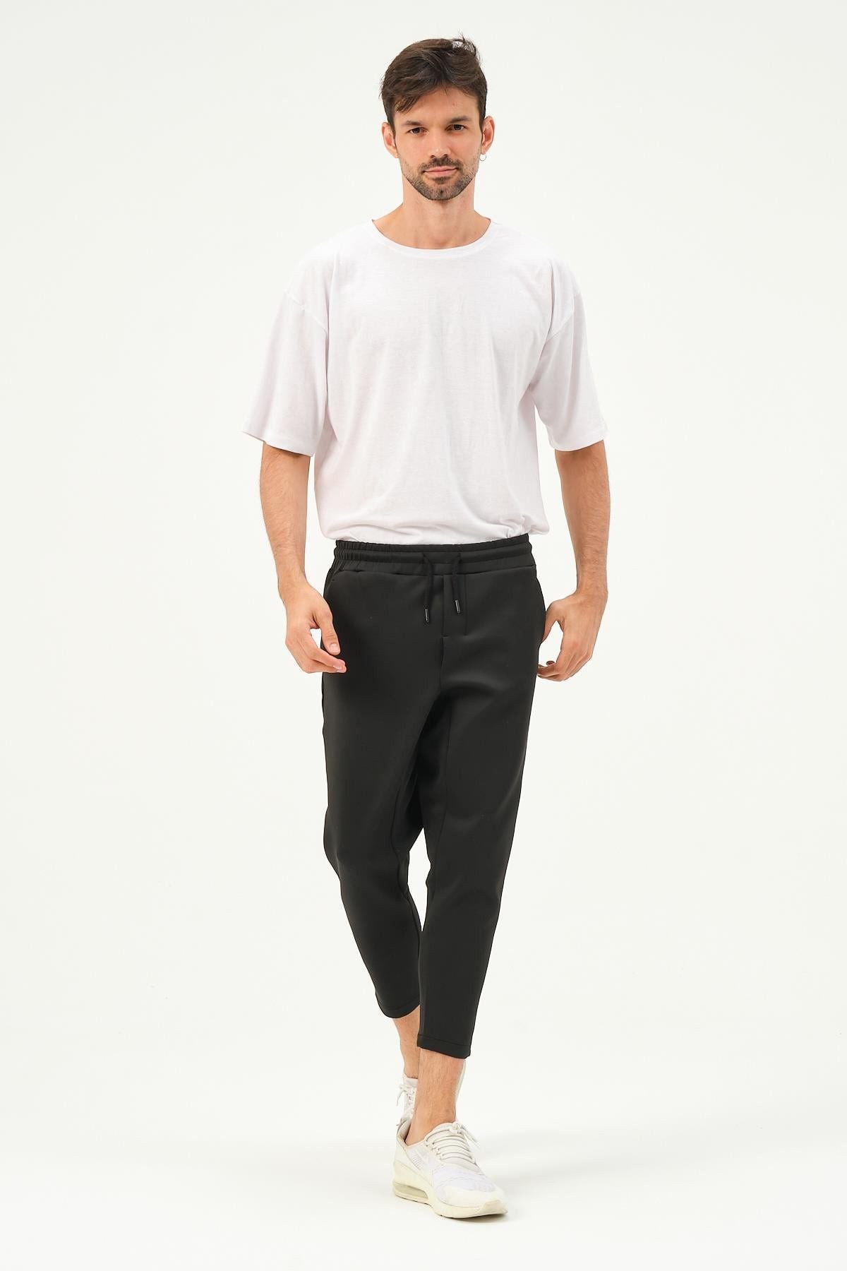 Herren Straight Leg Sweatpants mit Taillendetail