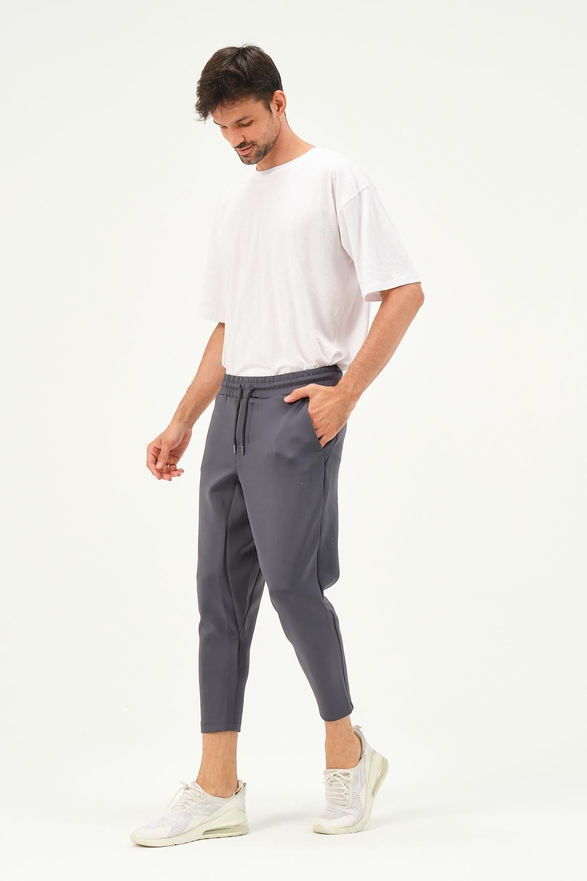 Herren Straight Leg Sweatpants mit Taillendetail